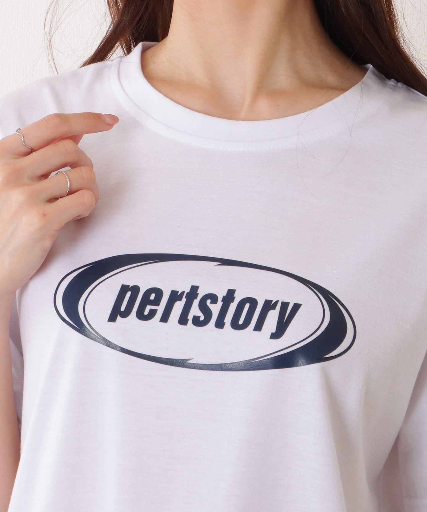オーバーサイズ 半袖 ロゴ プリントTシャツ