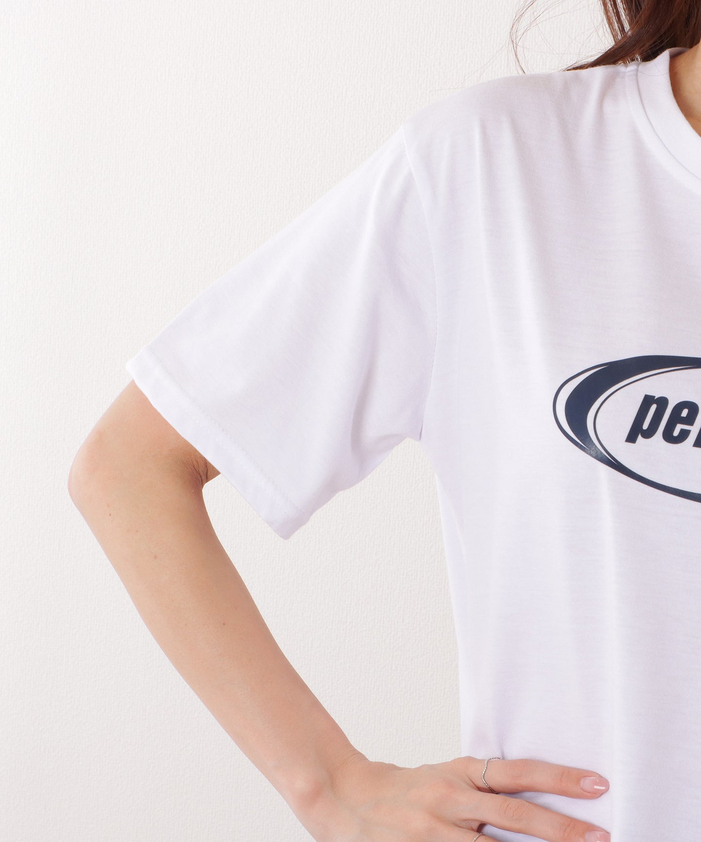 オーバーサイズ 半袖 ロゴ プリントTシャツ