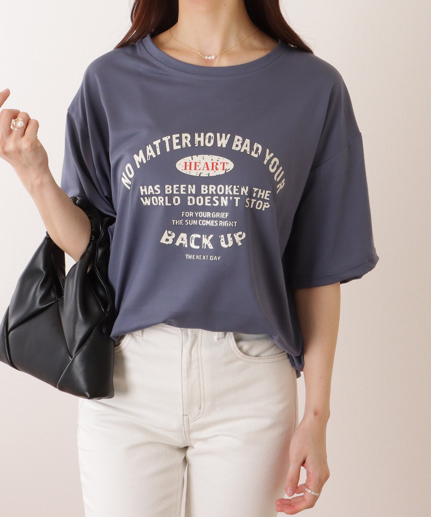 ビッグシルエット アルファベット ロゴ 半袖 Tシャツ