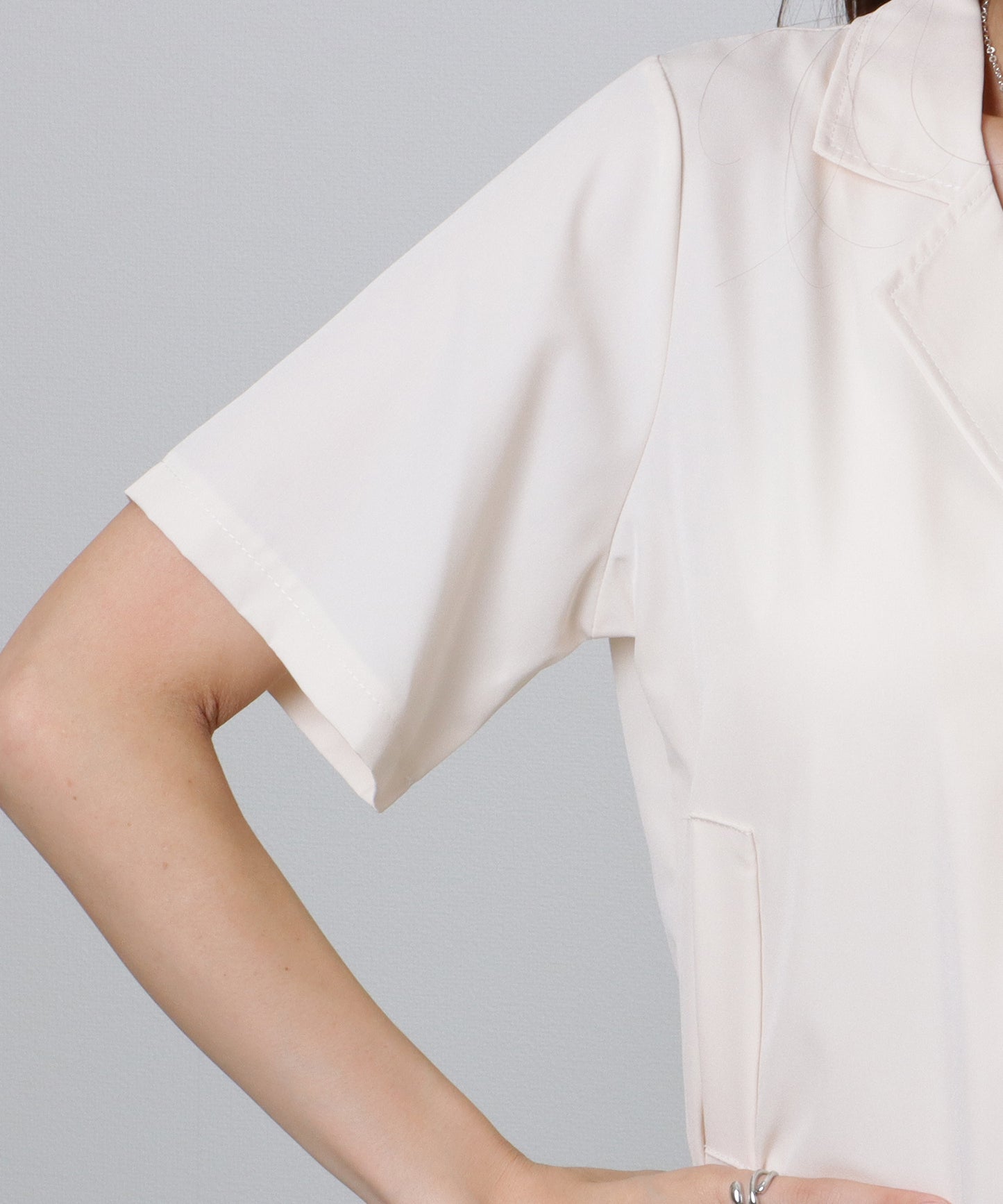 半袖 テーラード ショート コンパクト ジャケット