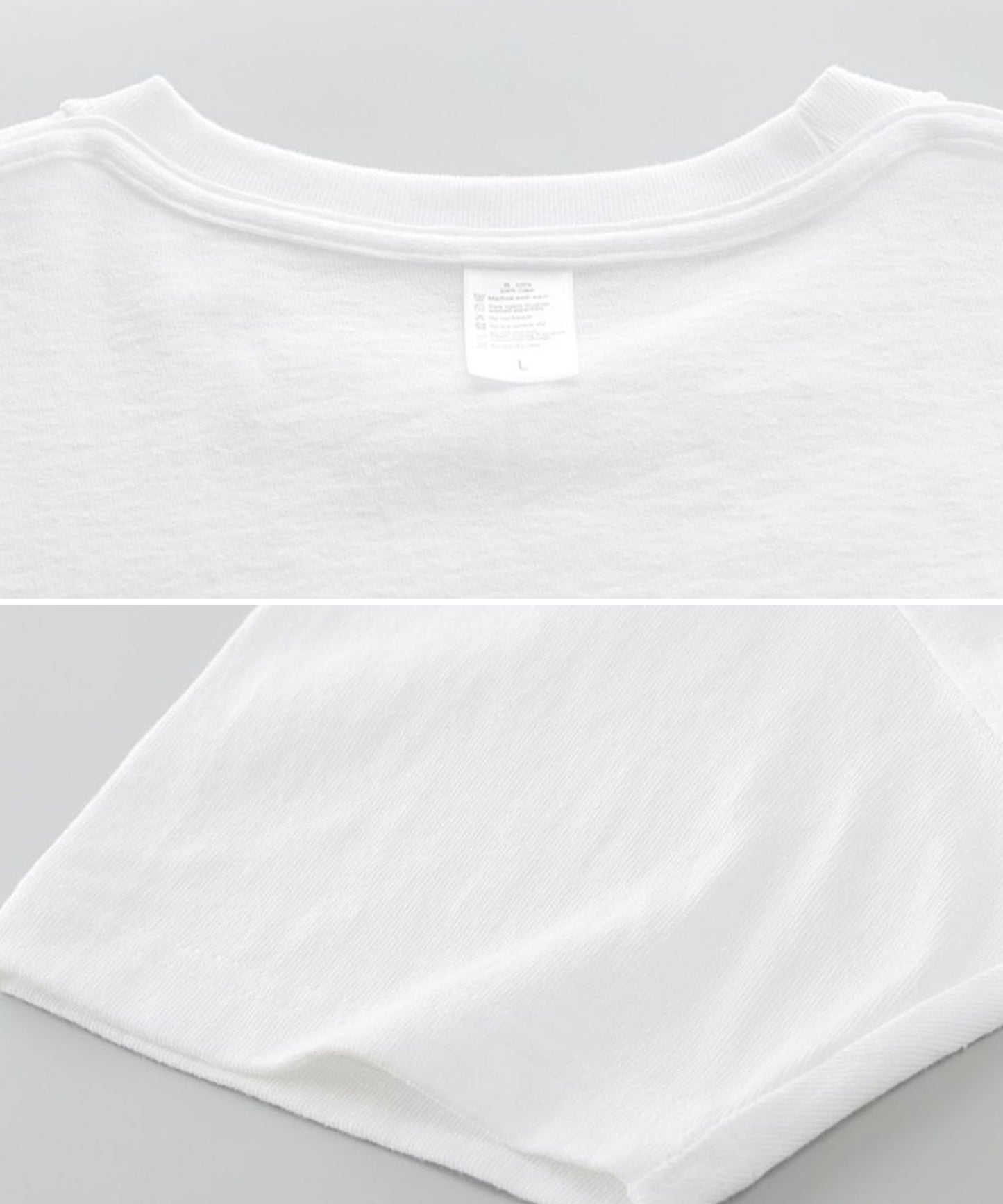 ロゴ ハート プリント クルーネック Tシャツ