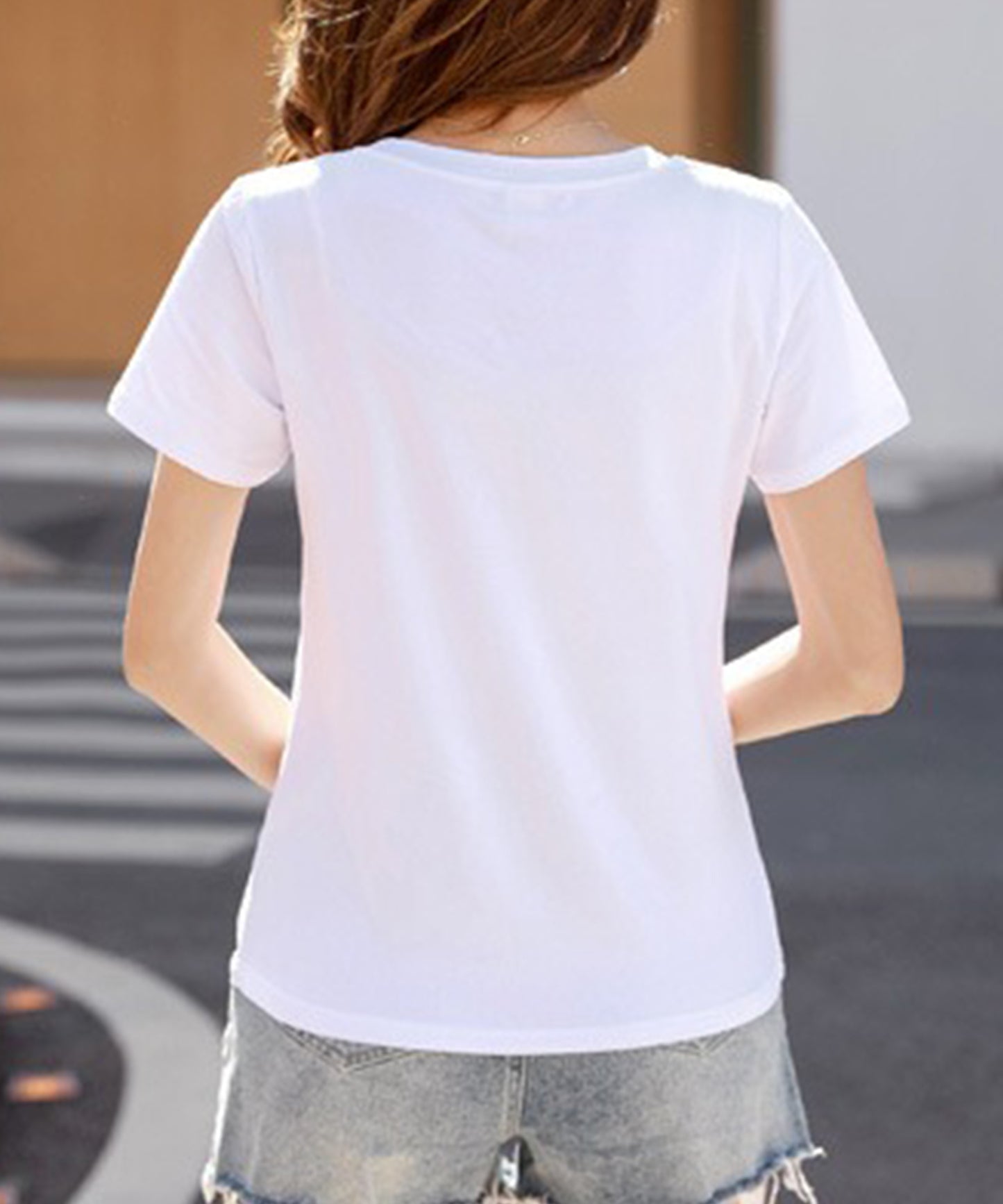 ロゴ 刺繍 クルーネック 半袖 Tシャツ