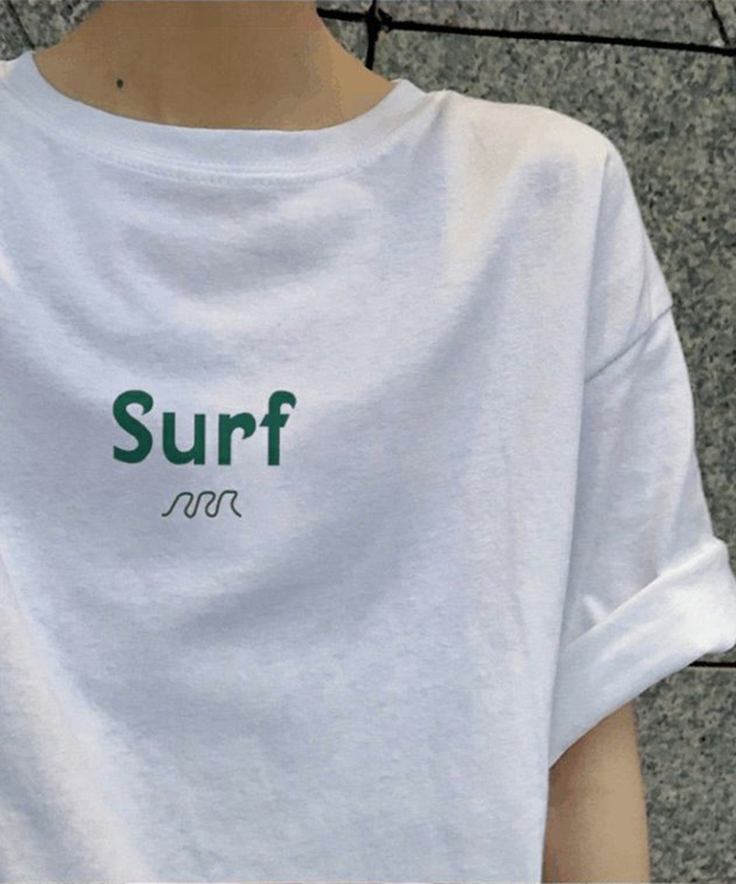 配色 ロゴ オーバーサイズ 半袖 Tシャツ