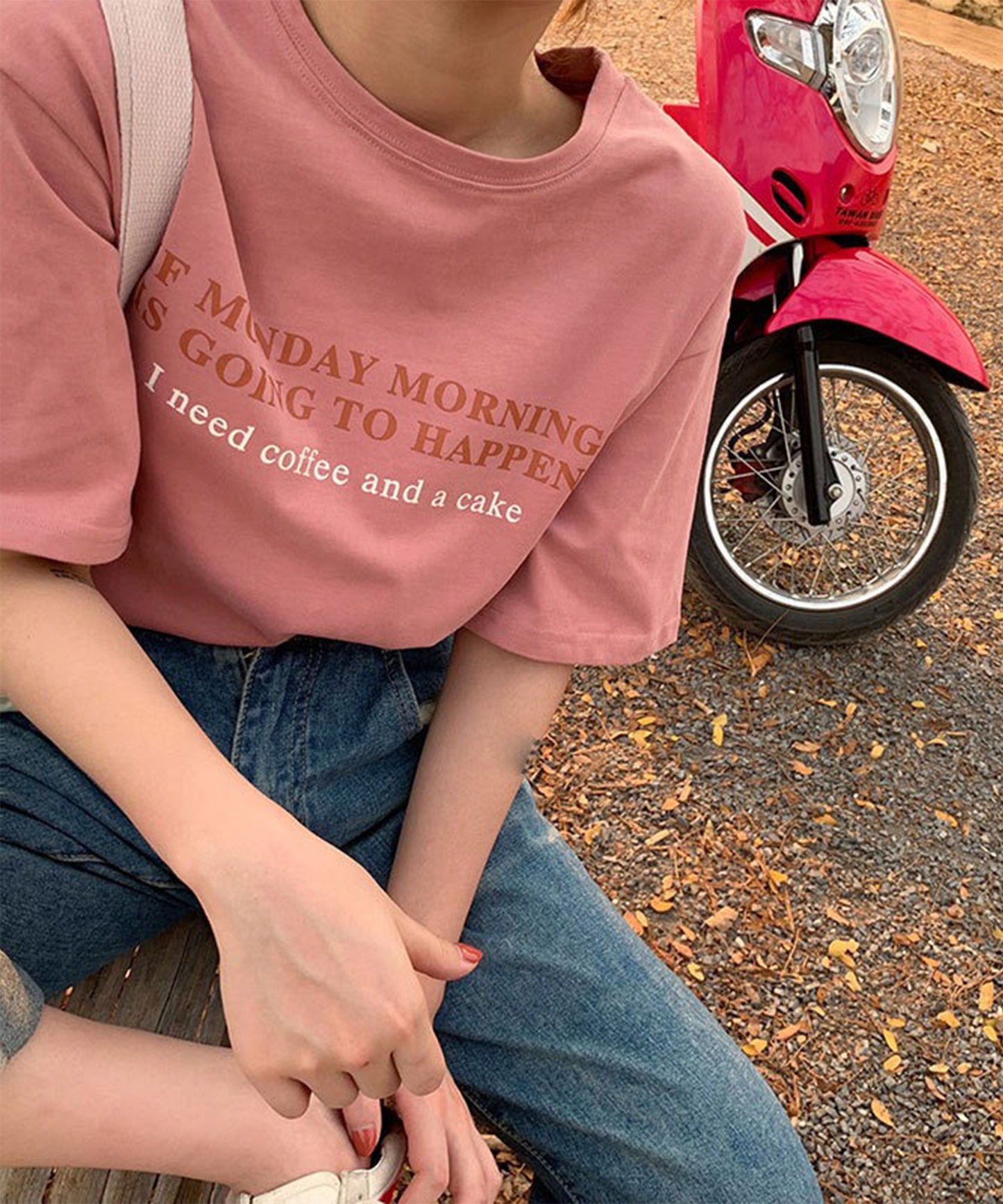 配色 ロゴプリント クルーネック 半袖 Tシャツ