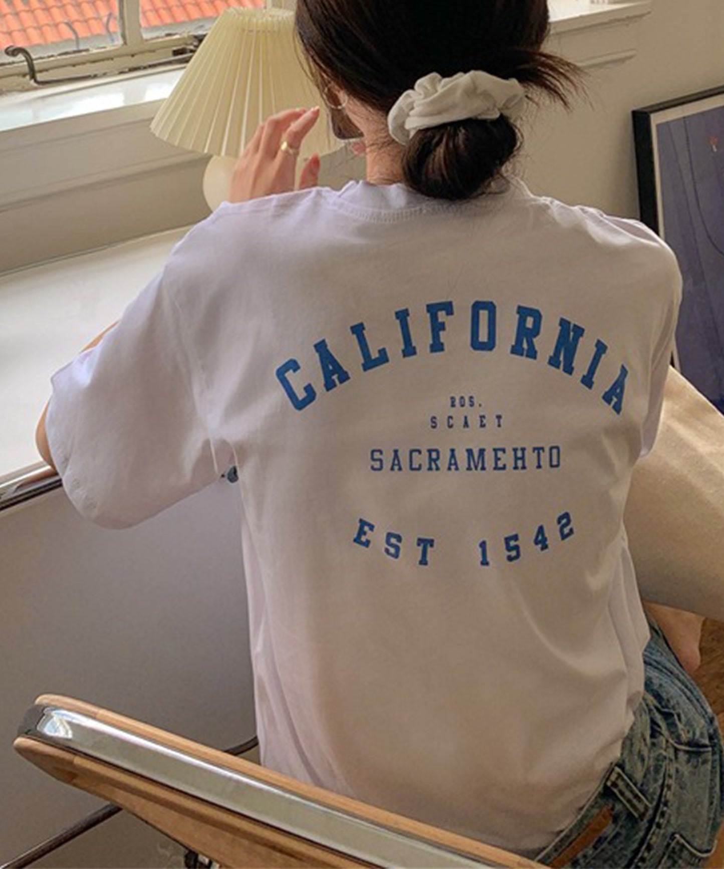 配色 ロゴ クルーネック 半袖 Tシャツ