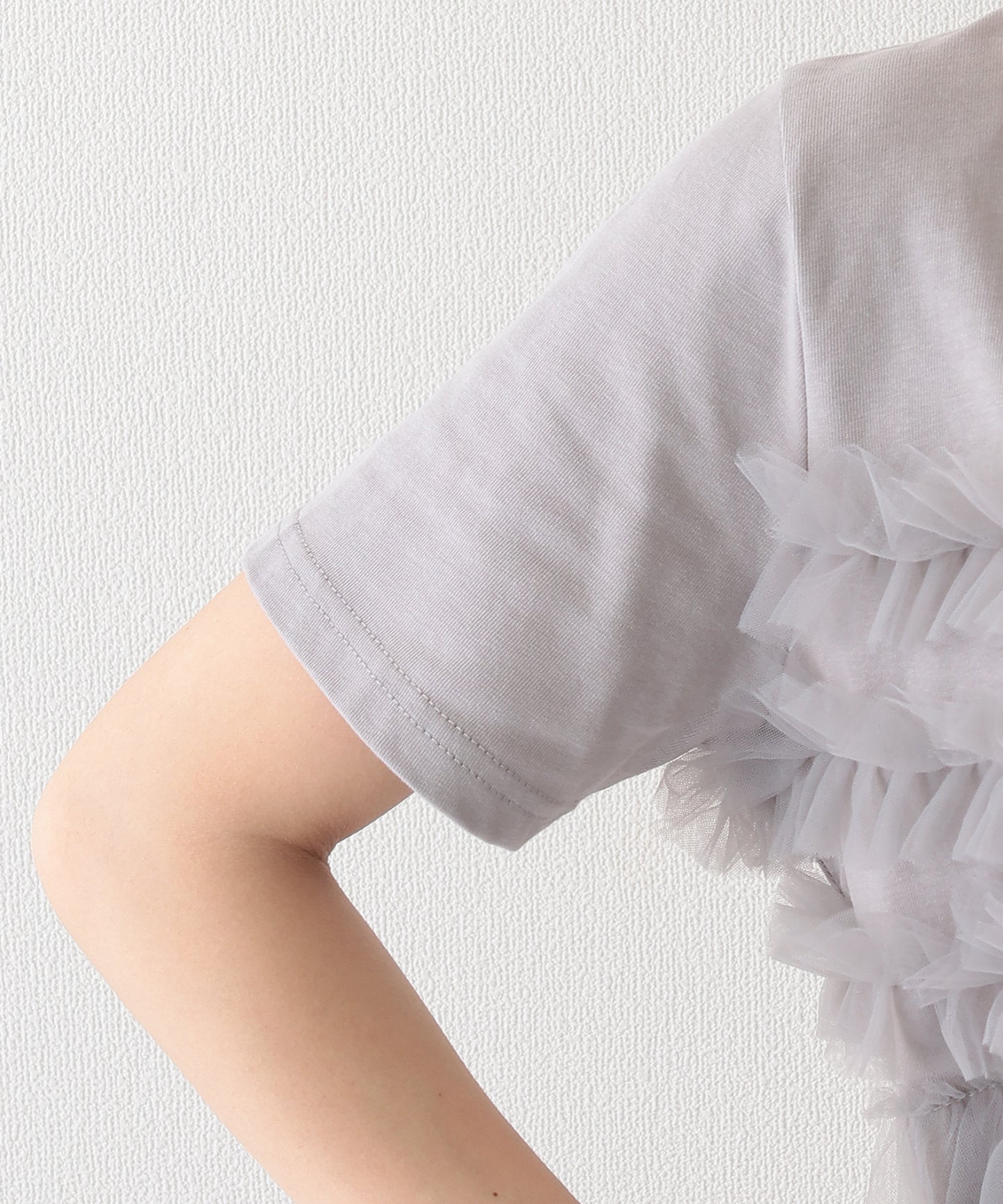 チュール ビスチェ ドッキング 半袖 Tシャツ