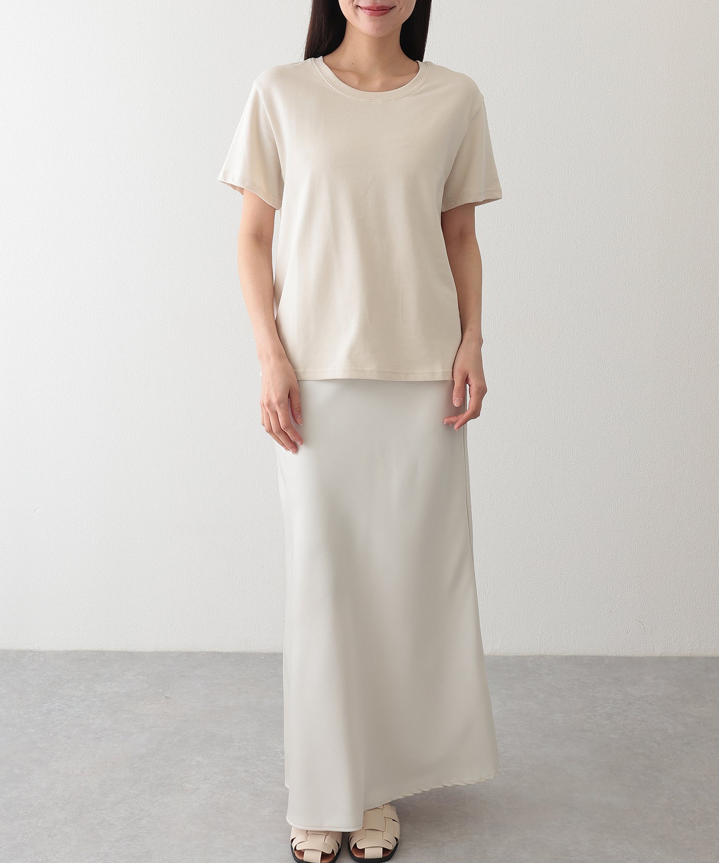 クルーネック ベーシック 半袖 Tシャツ カットソー