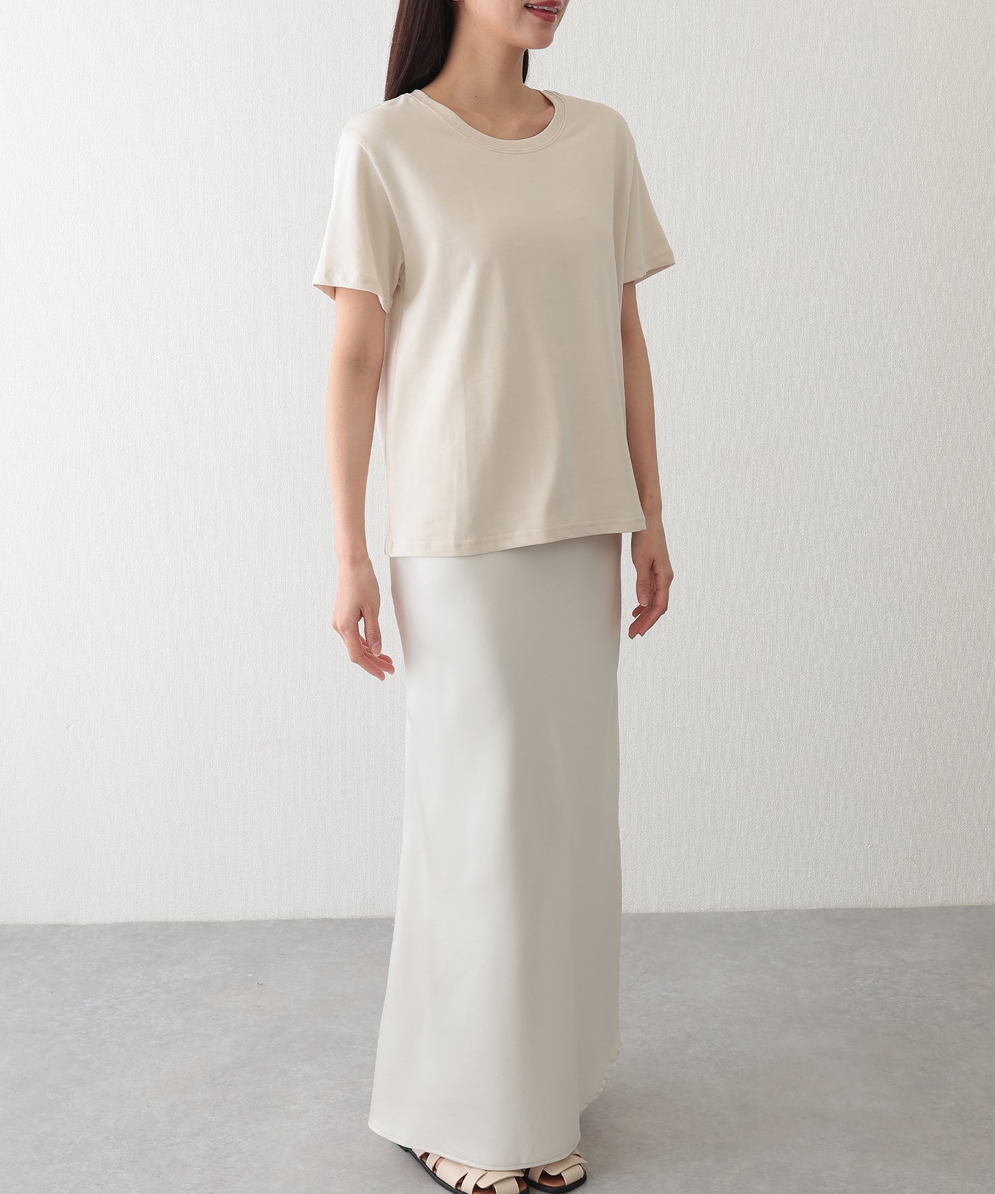 クルーネック ベーシック 半袖 Tシャツ カットソー