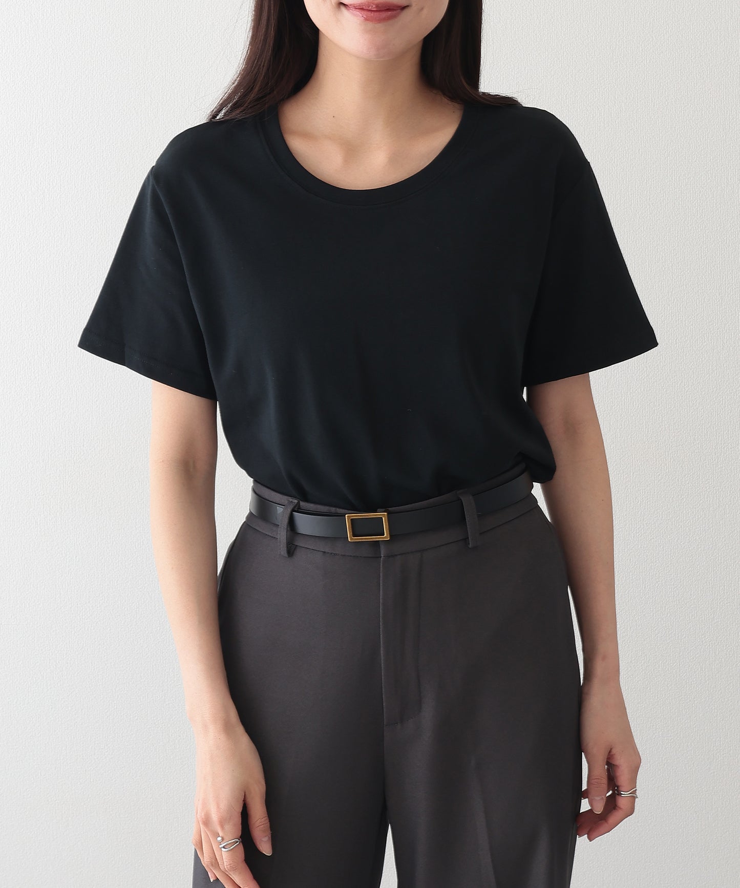 クルーネック ベーシック 半袖 Tシャツ カットソー