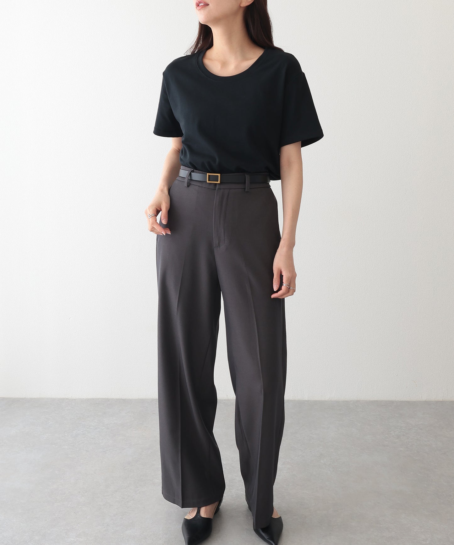 クルーネック ベーシック 半袖 Tシャツ カットソー