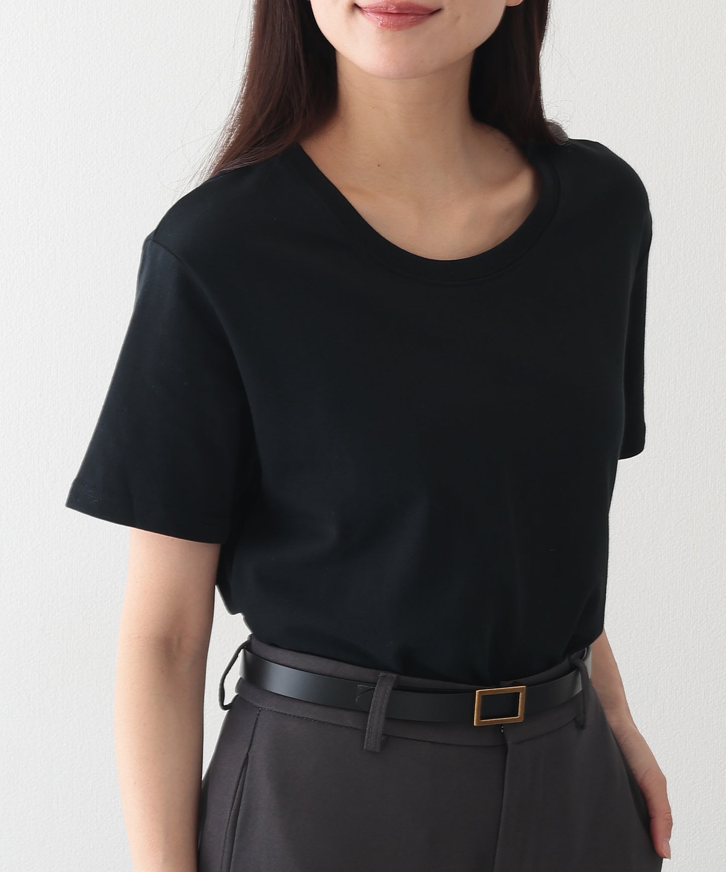 クルーネック ベーシック 半袖 Tシャツ カットソー