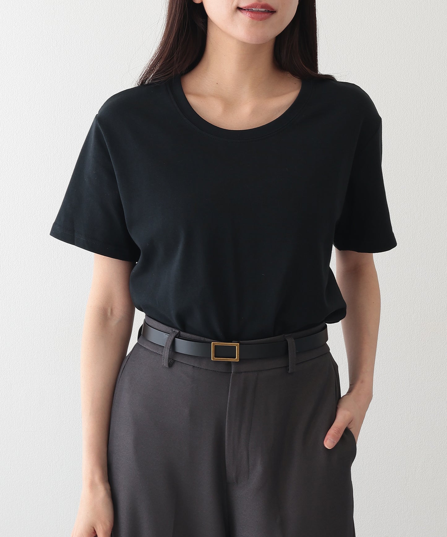 クルーネック ベーシック 半袖 Tシャツ カットソー
