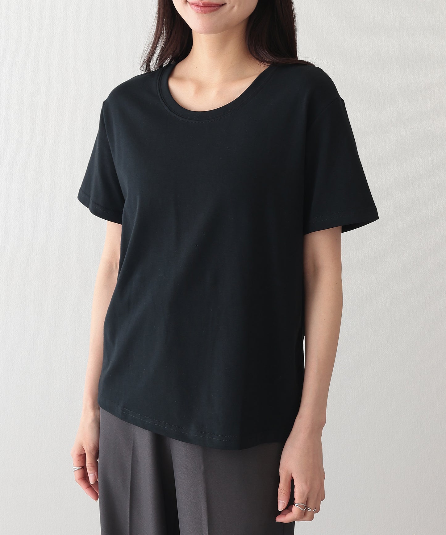クルーネック ベーシック 半袖 Tシャツ カットソー