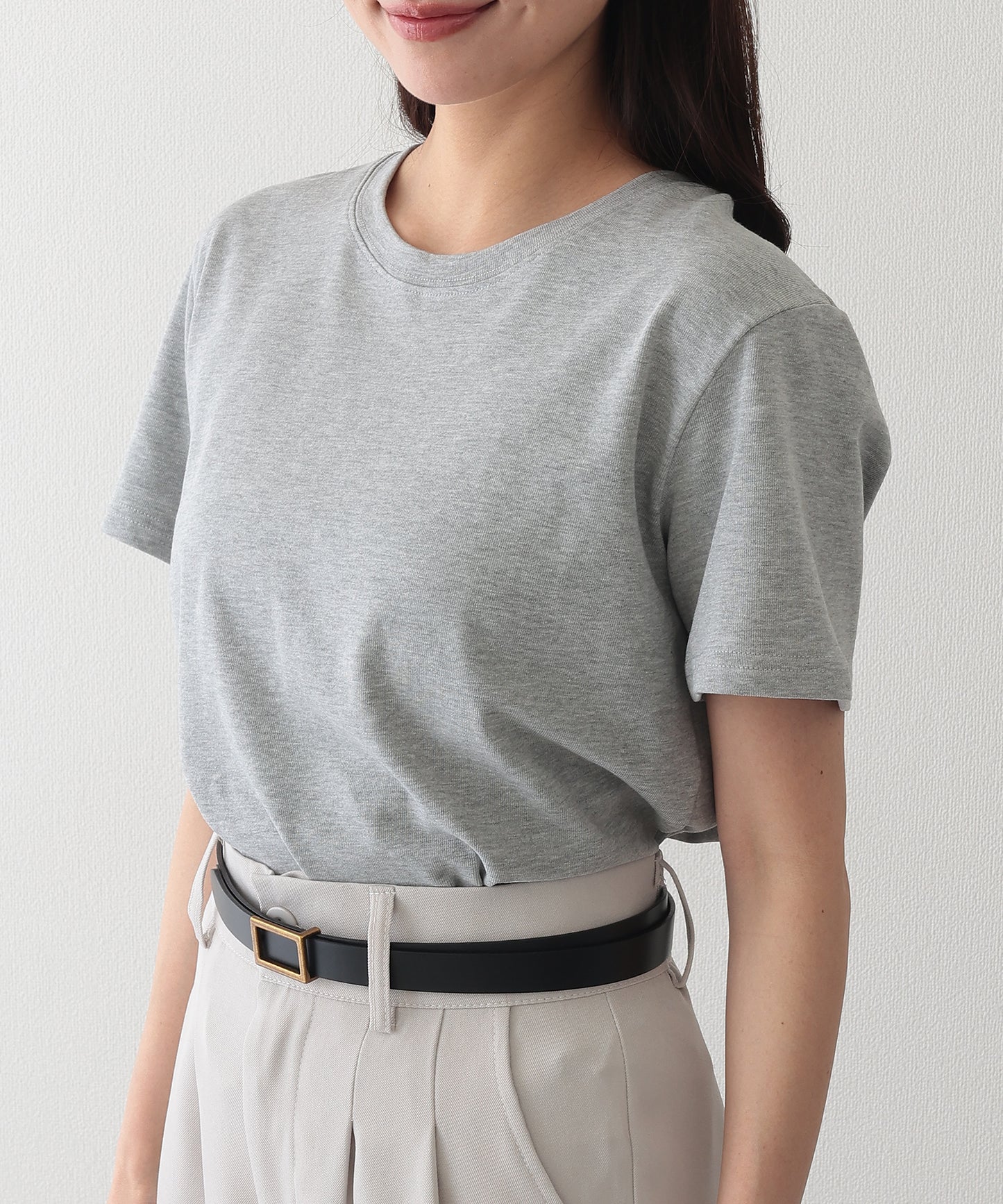 クルーネック ベーシック 半袖 Tシャツ カットソー