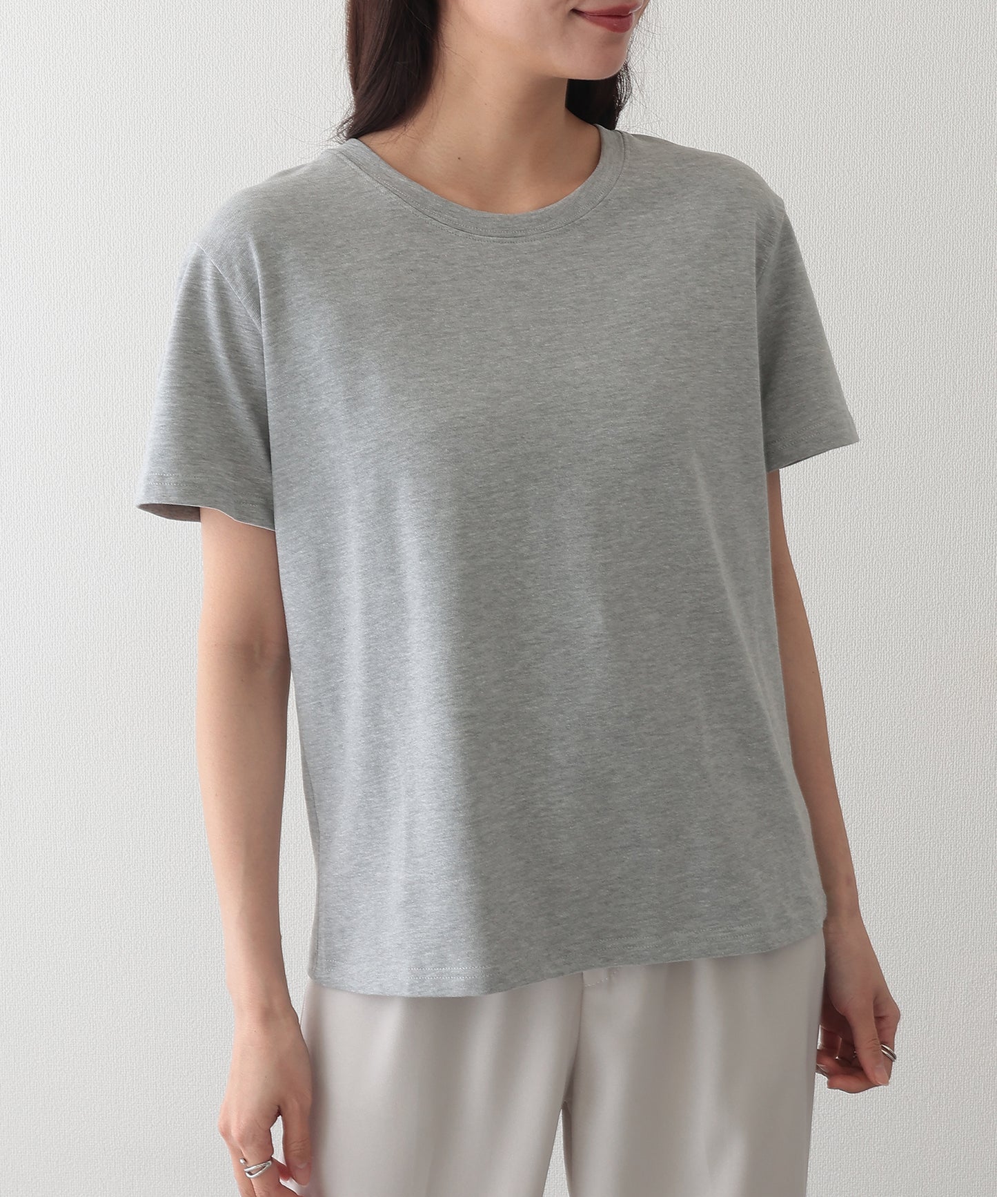 クルーネック ベーシック 半袖 Tシャツ カットソー
