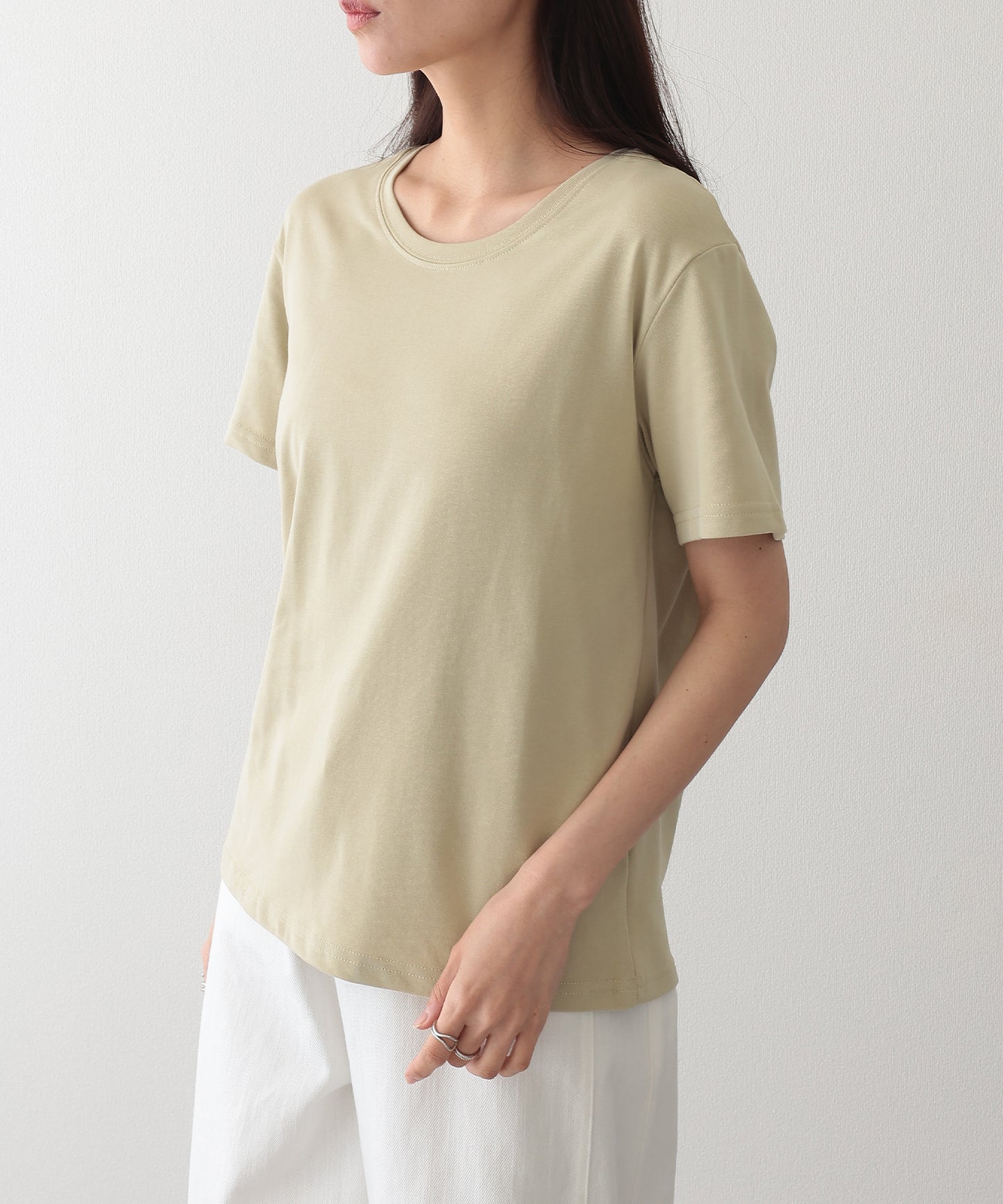 クルーネック ベーシック 半袖 Tシャツ カットソー