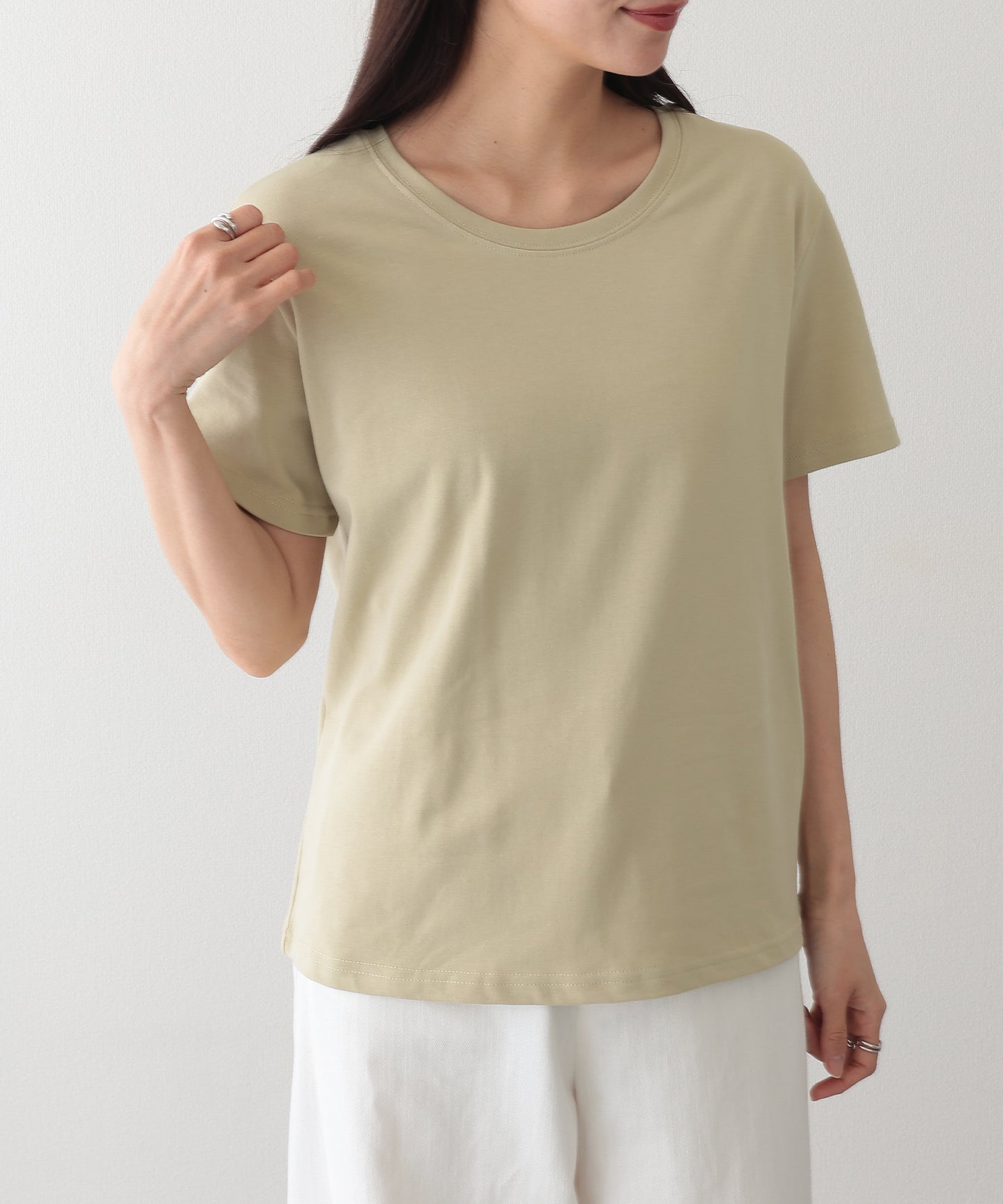 クルーネック ベーシック 半袖 Tシャツ カットソー