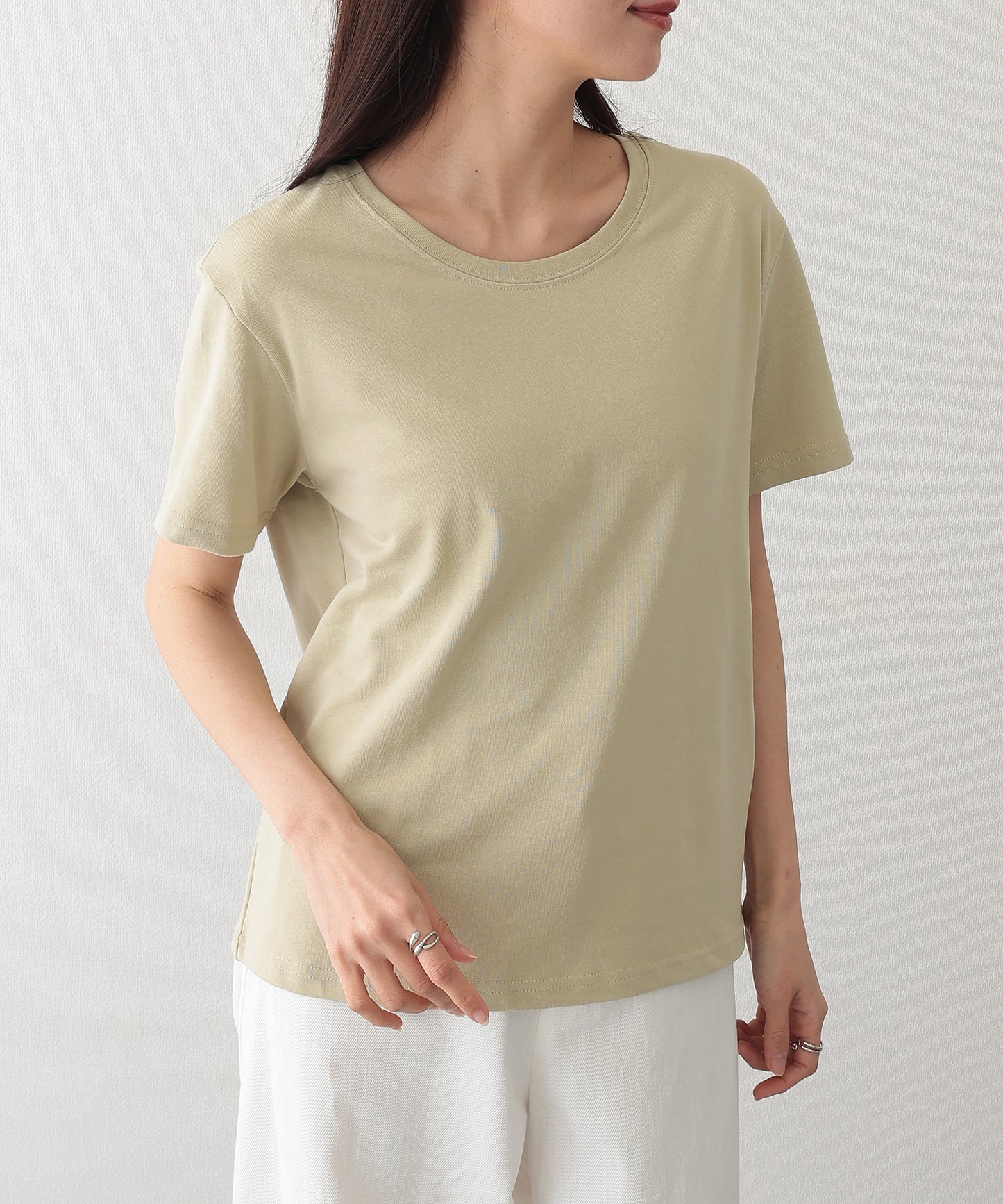 クルーネック ベーシック 半袖 Tシャツ カットソー