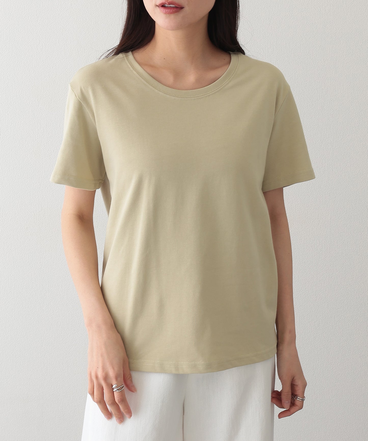 クルーネック ベーシック 半袖 Tシャツ カットソー