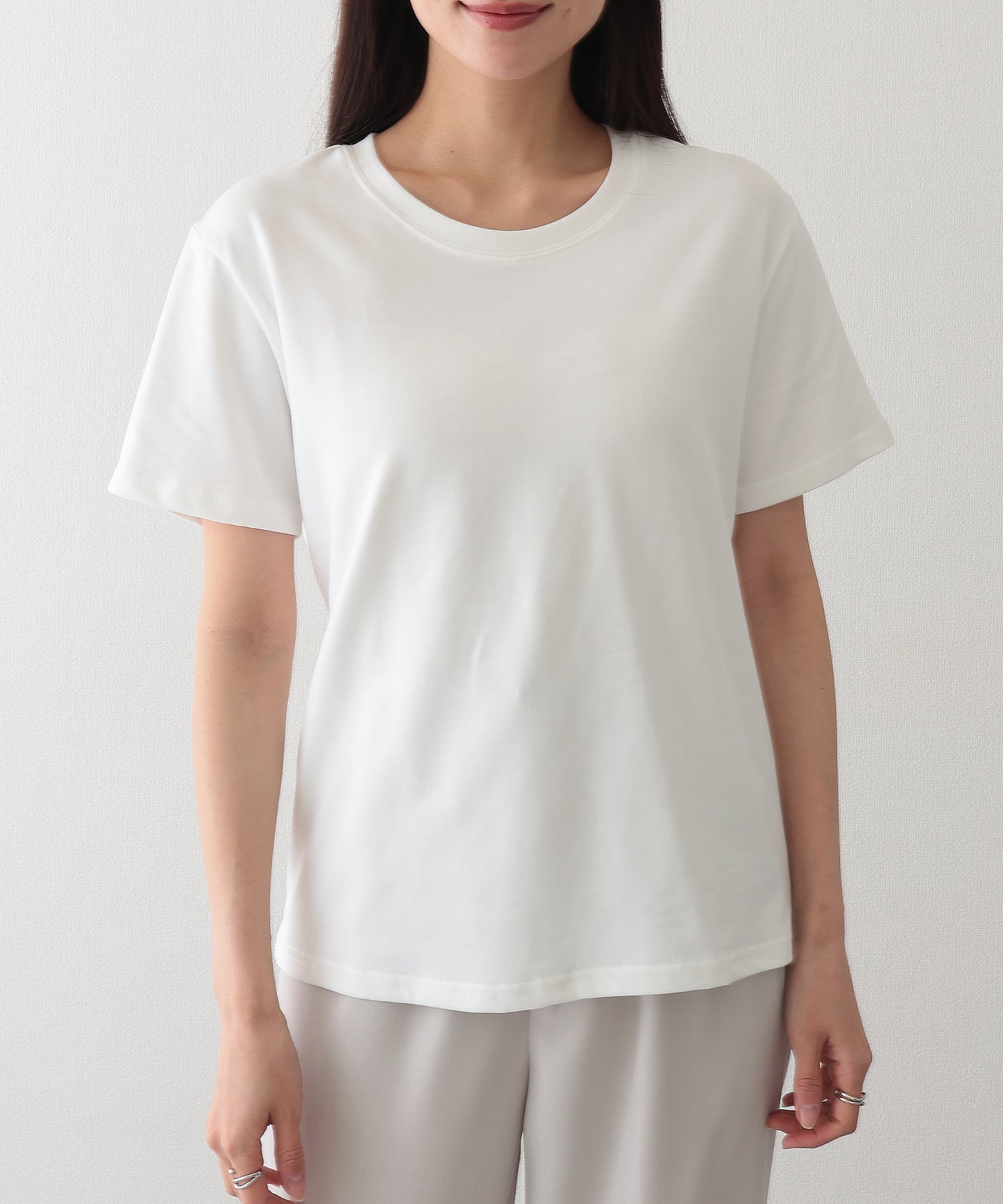 クルーネック ベーシック 半袖 Tシャツ カットソー