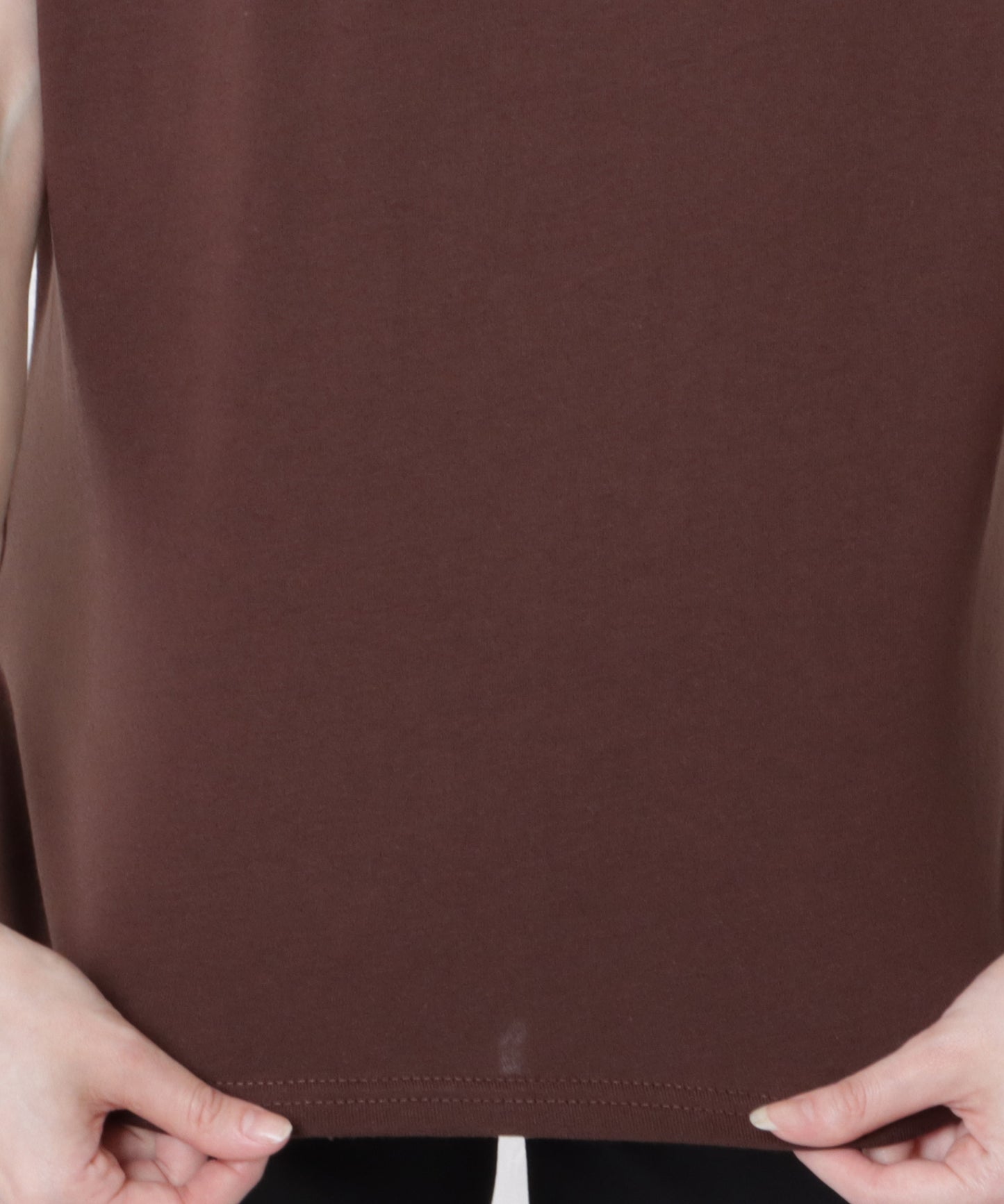 ボトルネック半袖Tシャツ
