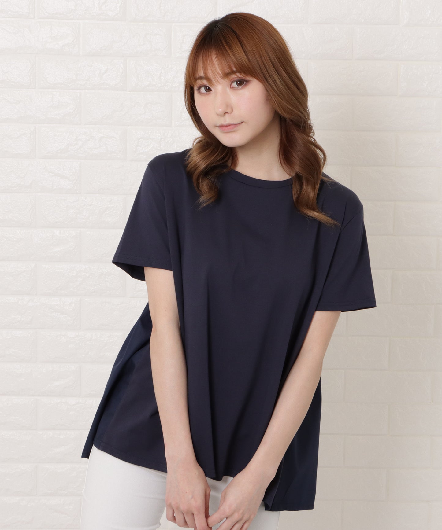 バックフレア半袖Tシャツ