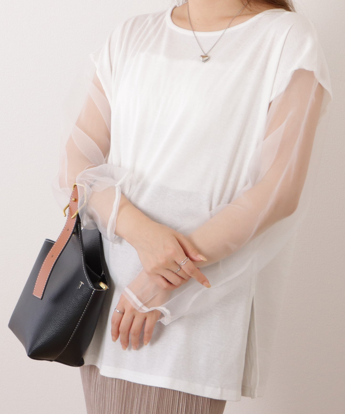 シアードッキングクルーネックプルオーバー