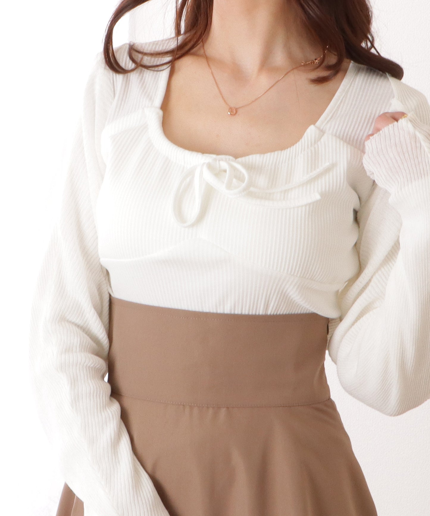 ドルマンスリーブ コンパクト 変形 ニット カーディガン