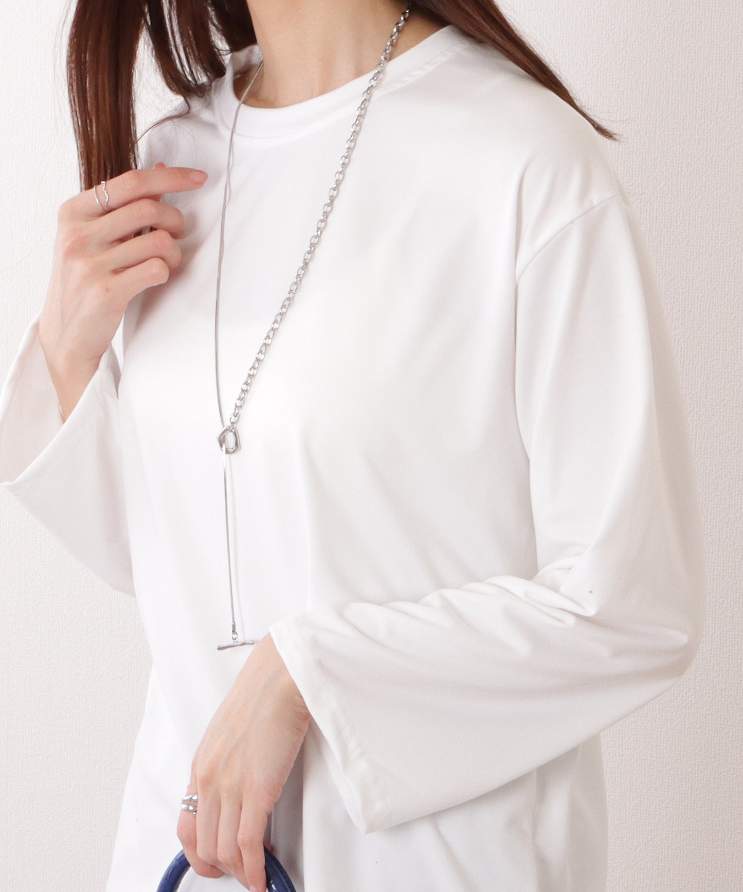 クルーネック ベーシックカラー プルオーバー