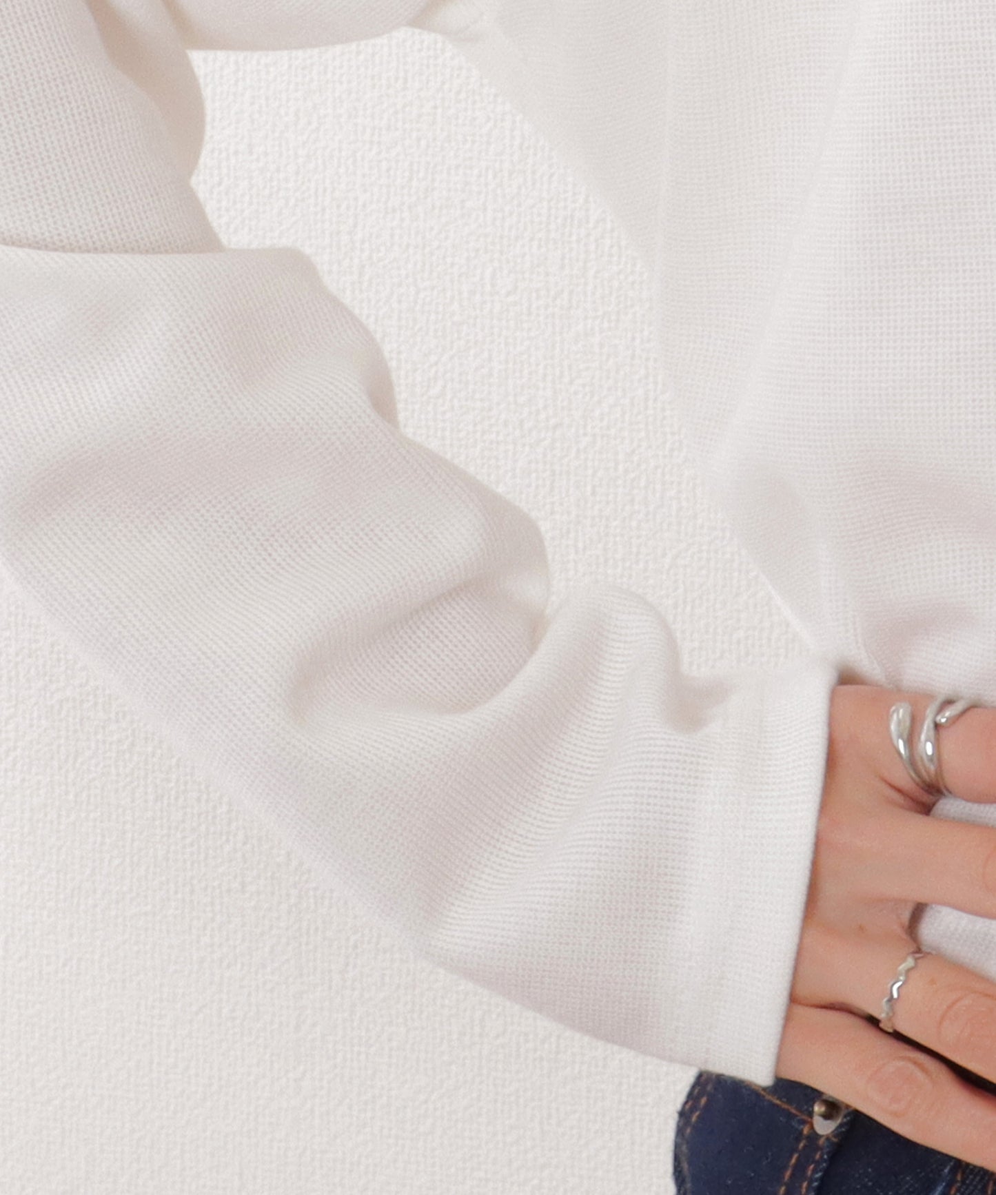 ドロスト付き フロントボタン コンパクト フーデット パーカー