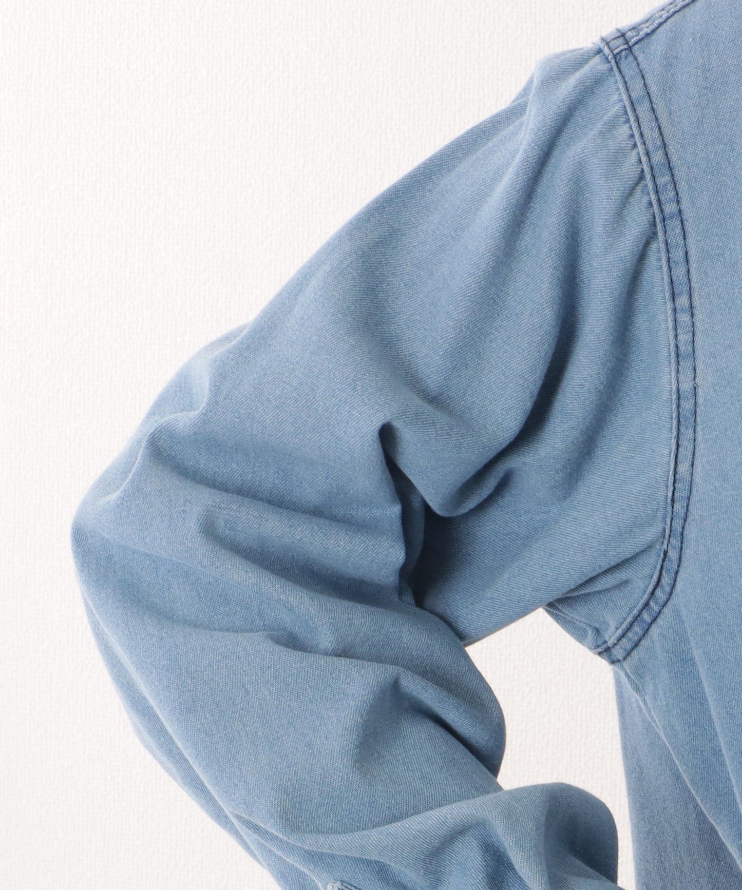 ポケット付き デニム オーバー シャツ ジャケット