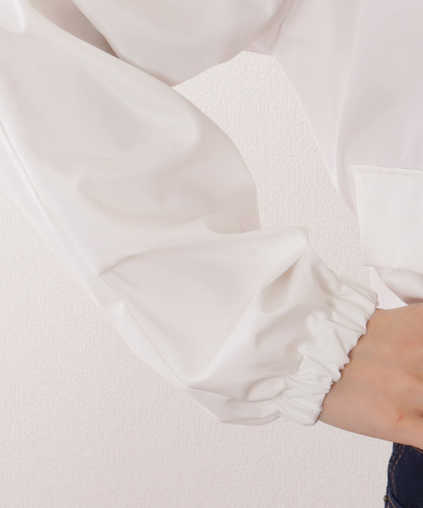 ドロップショルダー ドロスト付き フロント ジップアップ ジャケット