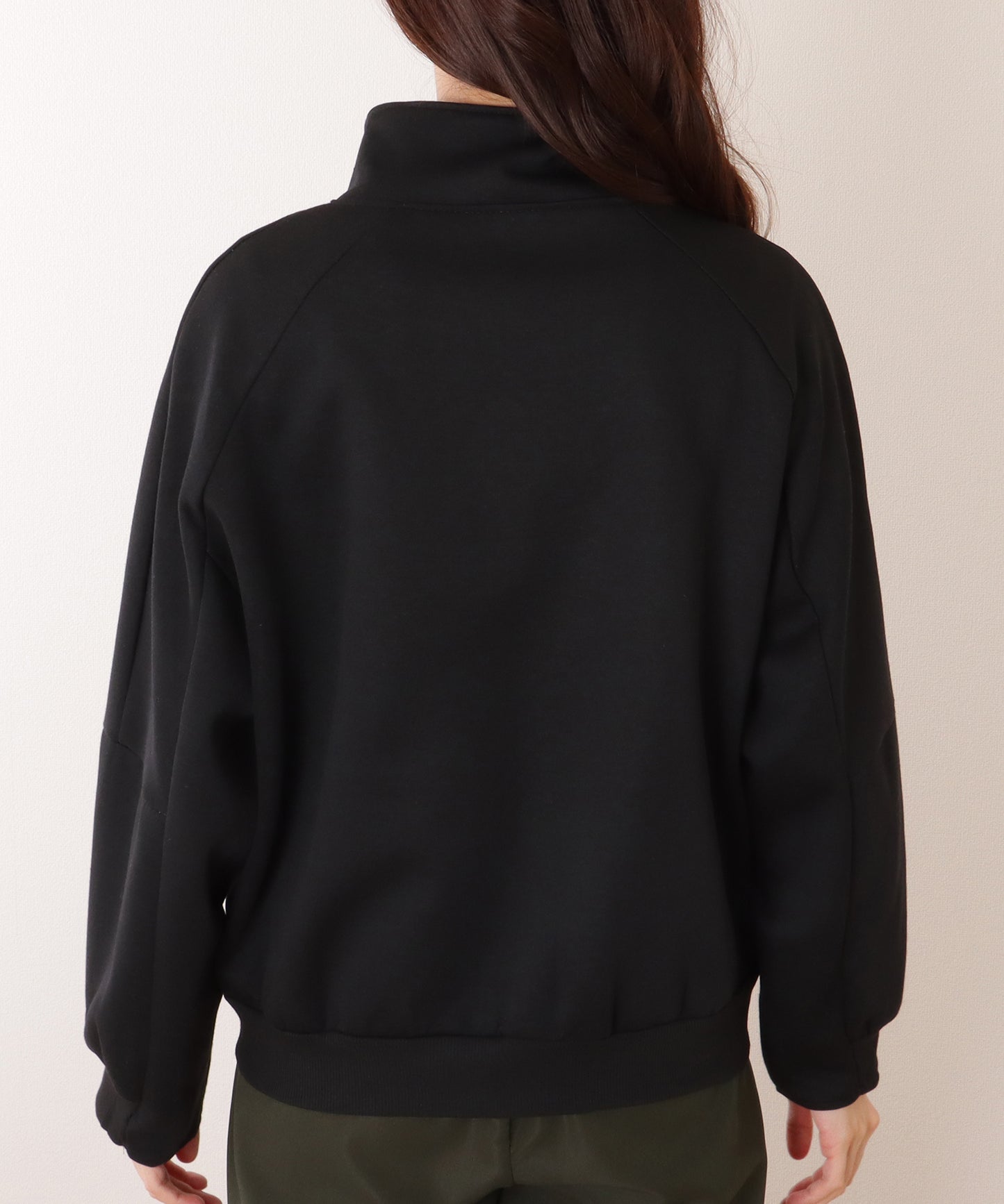 オーバーサイジング フル ジップアップ スタンドカラー ジャケット