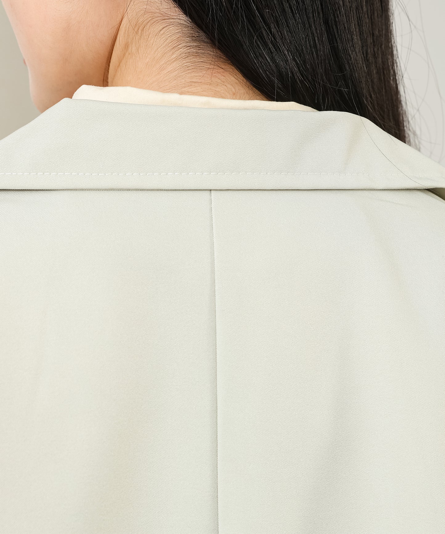 ソリッドカラー ベーシック ロング テーラード ジャケット