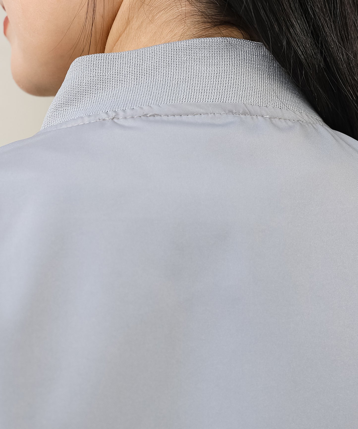 フロントジップ ワンポイント オーバー フライト ジャケット