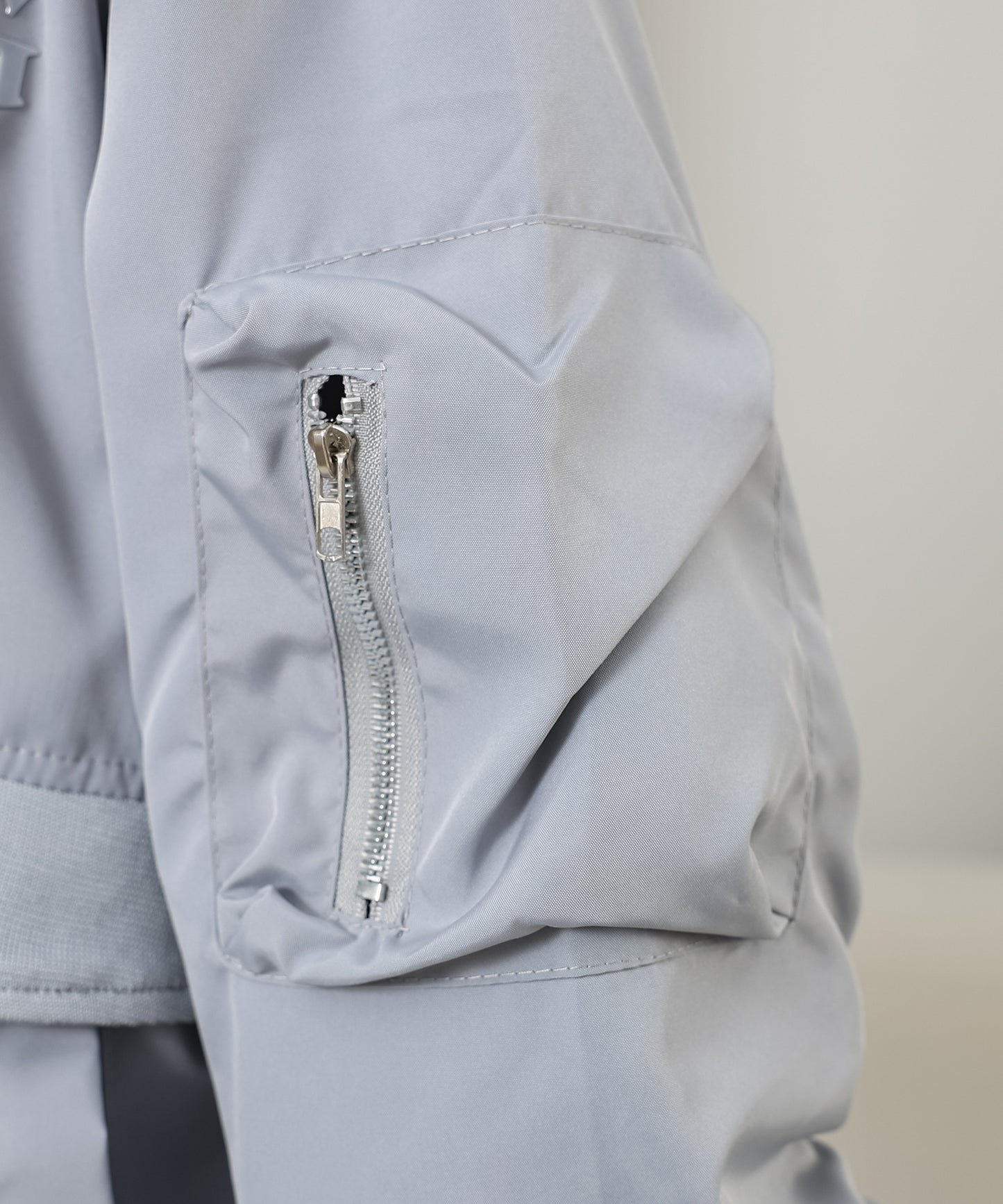 フロントジップ ワンポイント オーバー フライト ジャケット