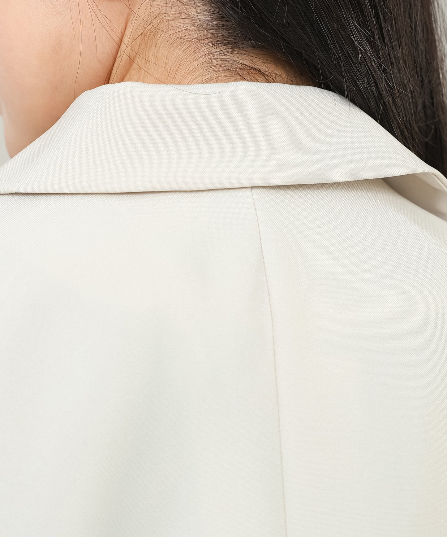 バックボタン付き ベーシック ミドル テーラード ジャケット