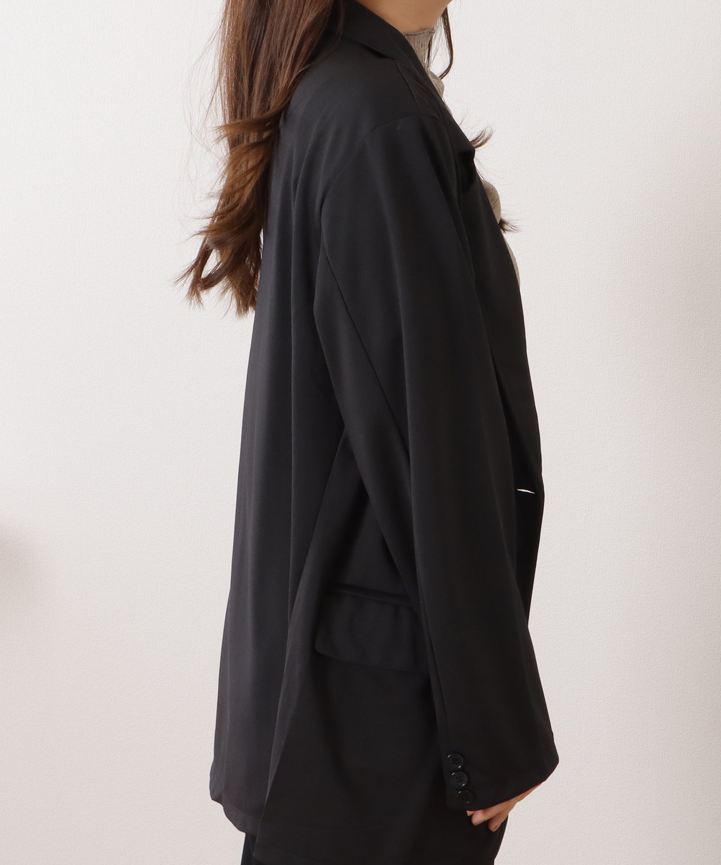 オーバーサイズミドルテーラードジャケット