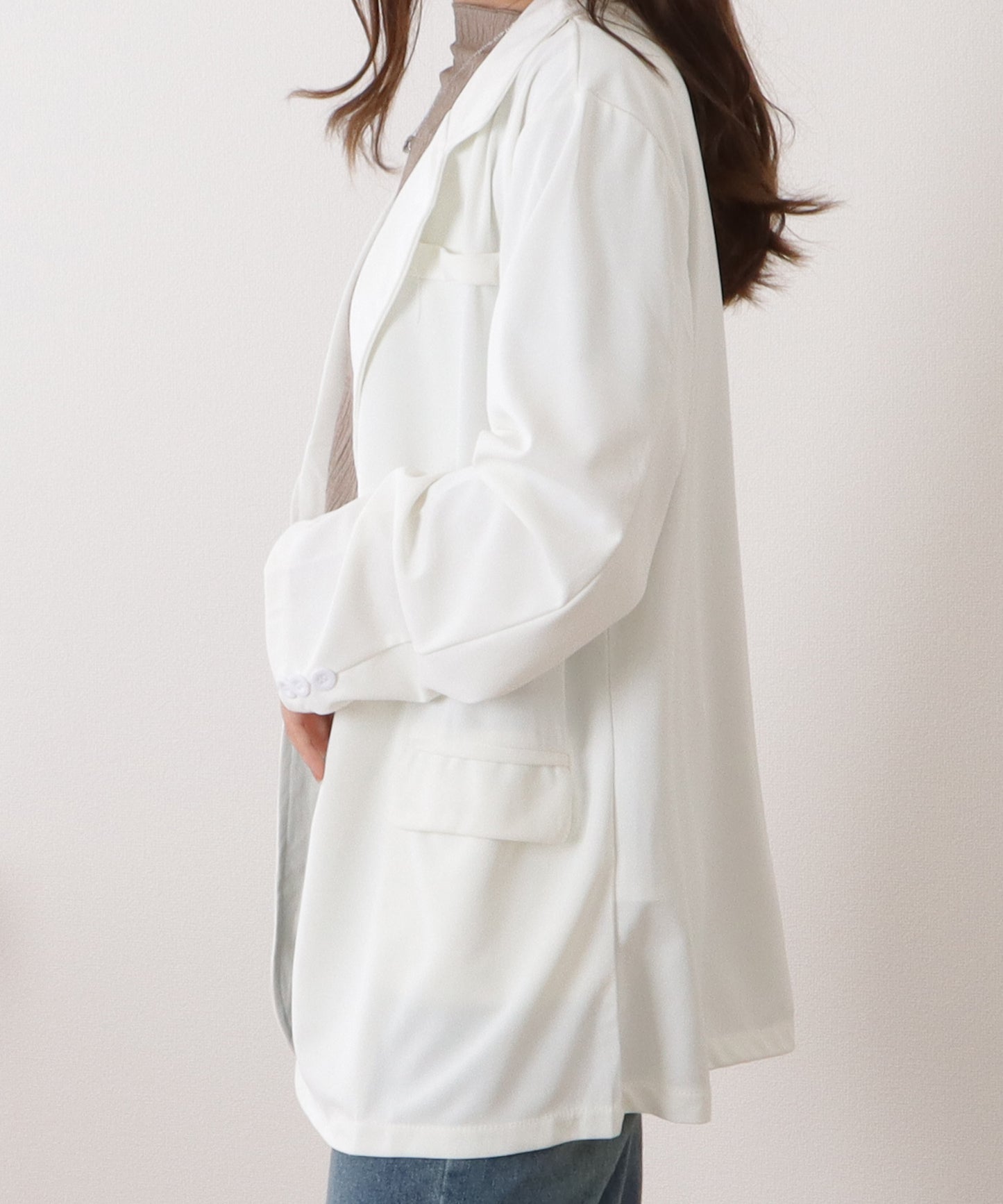 オーバーサイズミドルテーラードジャケット