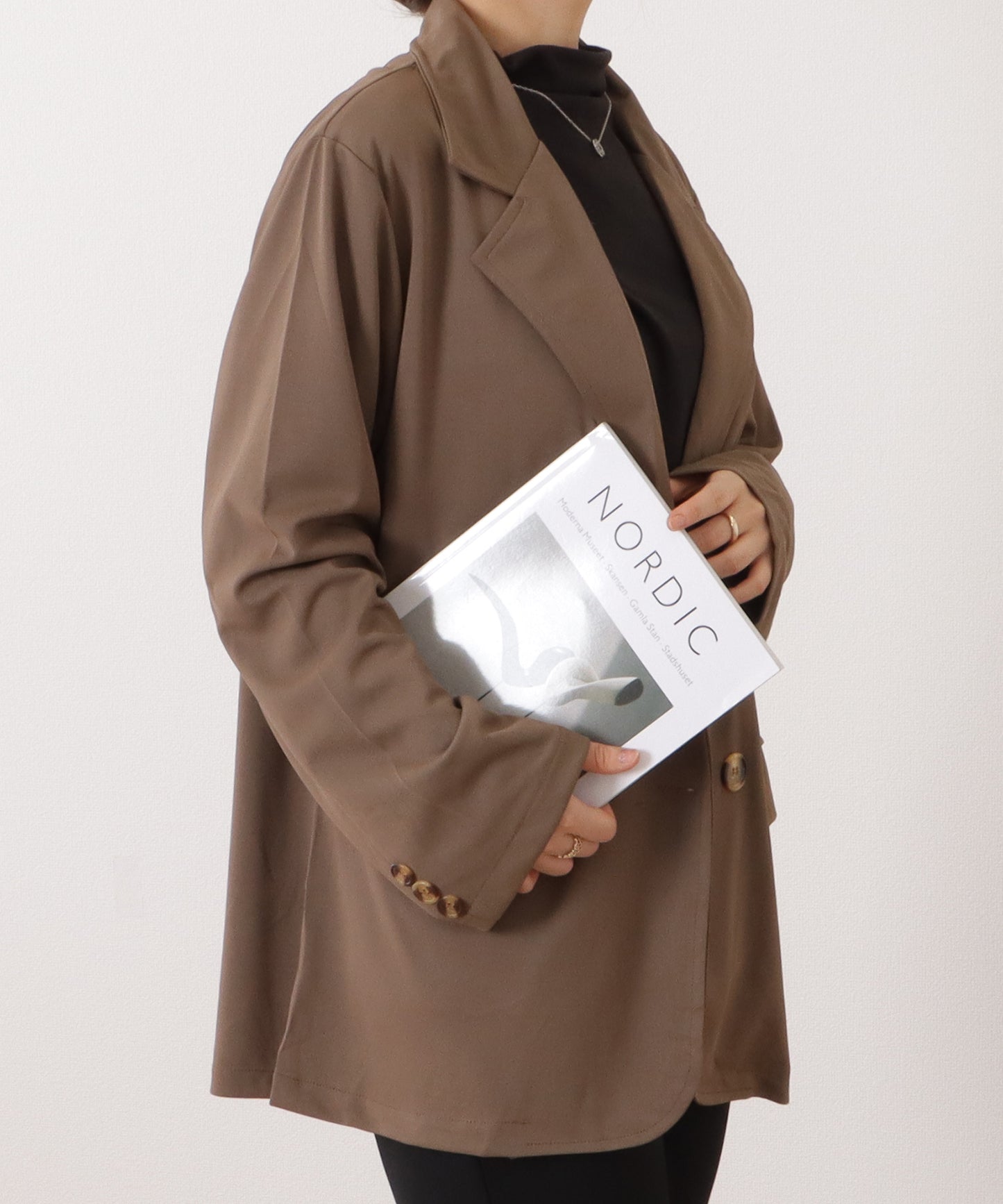 オーバーサイズミドルテーラードジャケット