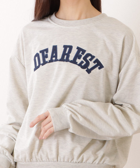 カレッジ ロゴ 長袖 スウェット プルオーバー