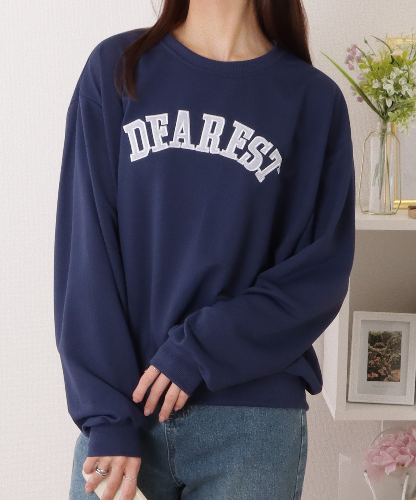 カレッジ ロゴ 長袖 スウェット プルオーバー