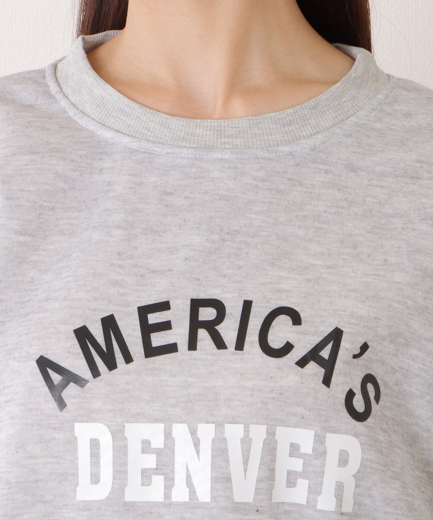 ロゴ付き オーバーサイズ 長袖 スウェット プルオーバー