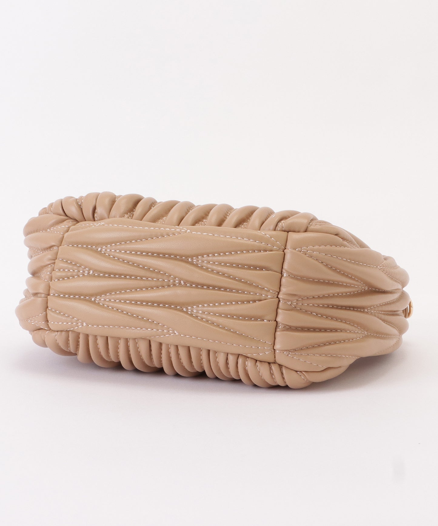 レザー調ヘリンボーンステッチ2WAYハンドバッグ