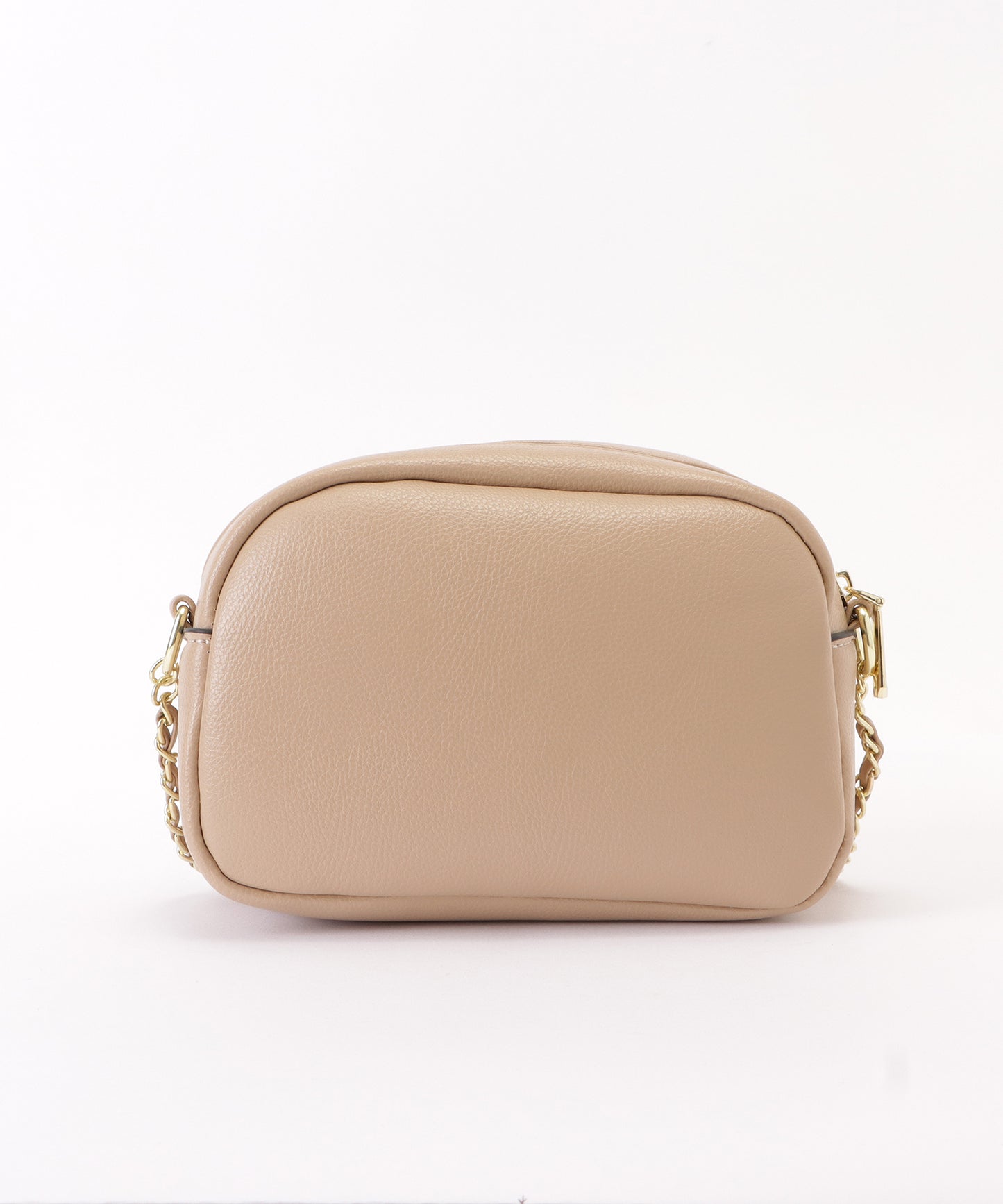 フェイクレザーゴールドチェーンショルダーバッグ