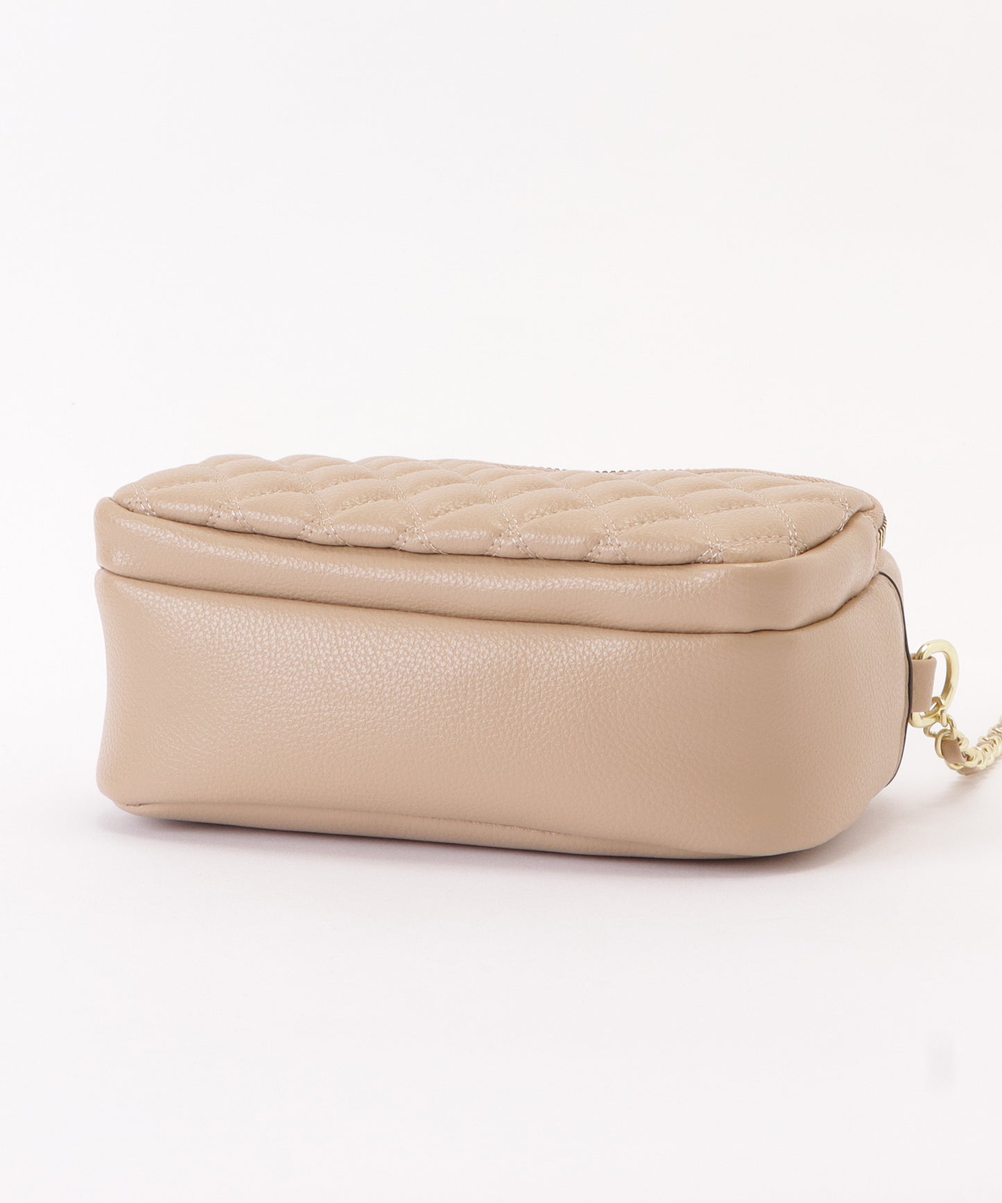 フェイクレザーゴールドチェーンショルダーバッグ