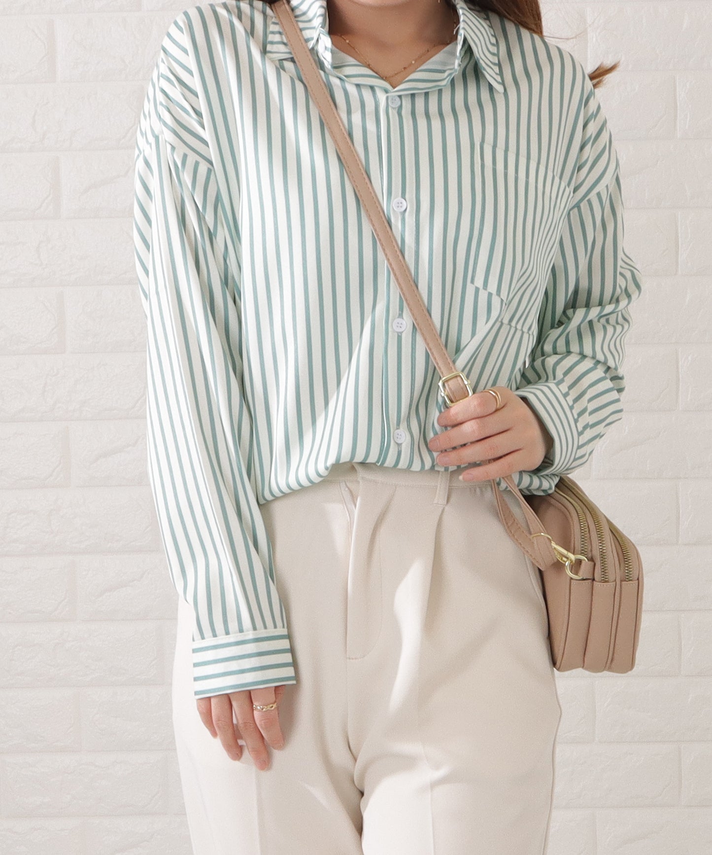 3ポケットキルティングショルダーバッグ