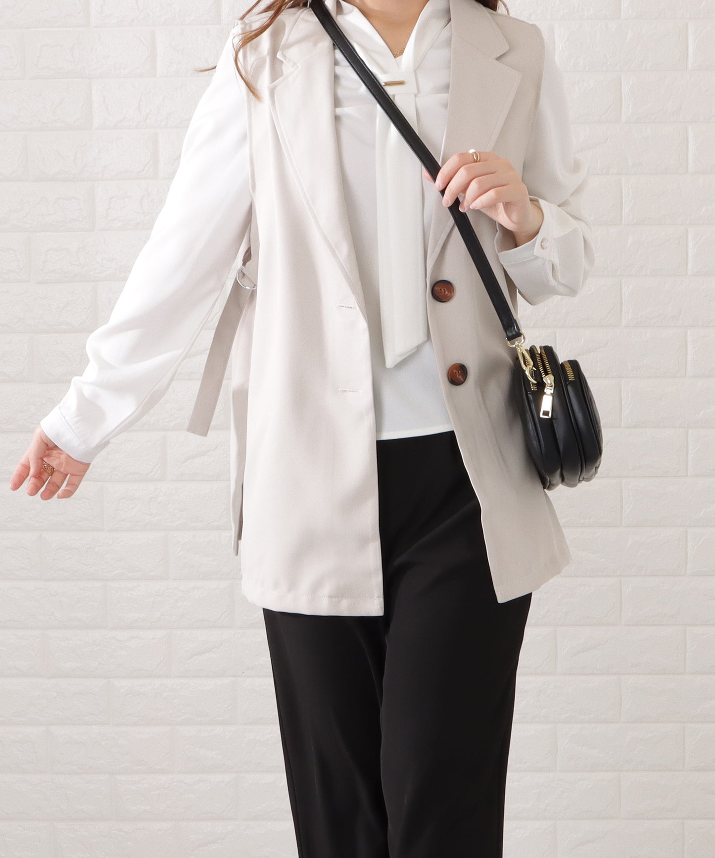 3ポケットキルティングショルダーバッグ