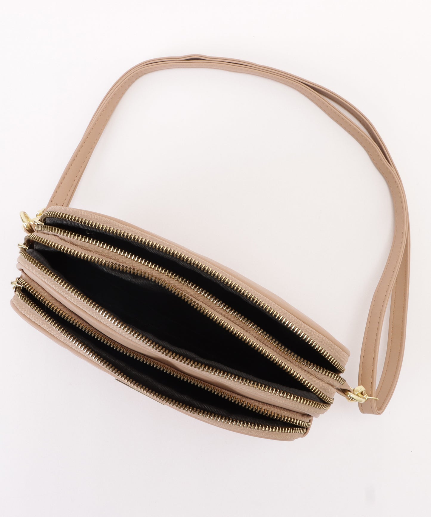 3ポケットキルティングショルダーバッグ