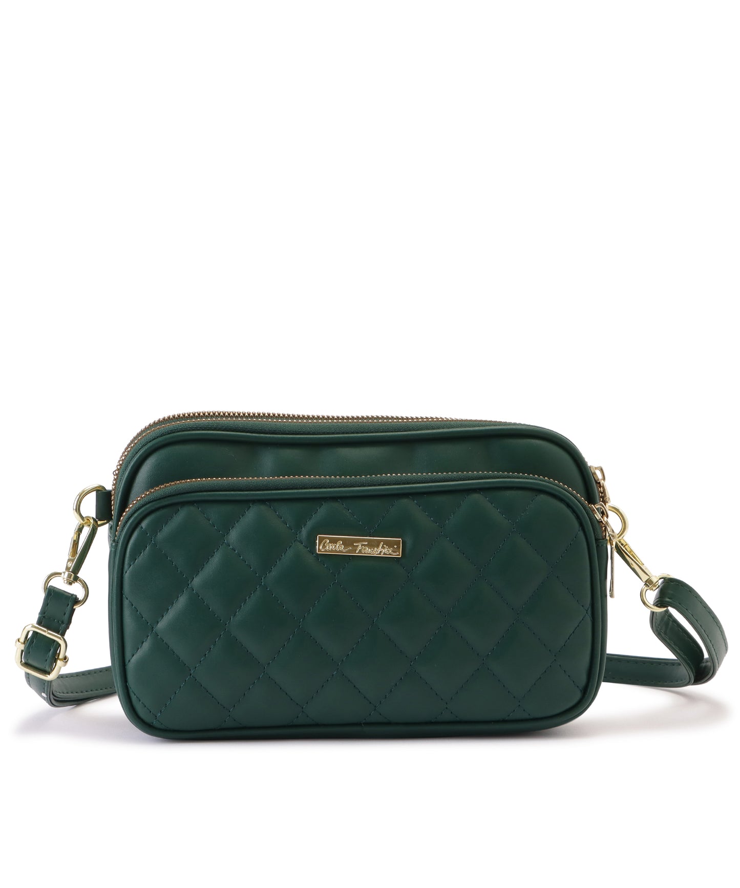 3ポケットキルティングショルダーバッグ